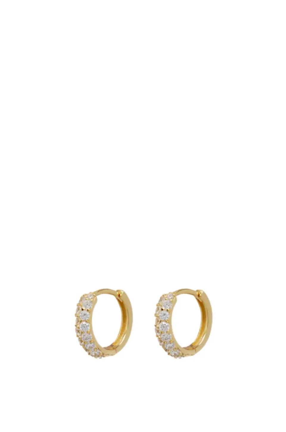 Luv Aj Baby Pave Huggies In Gold 1