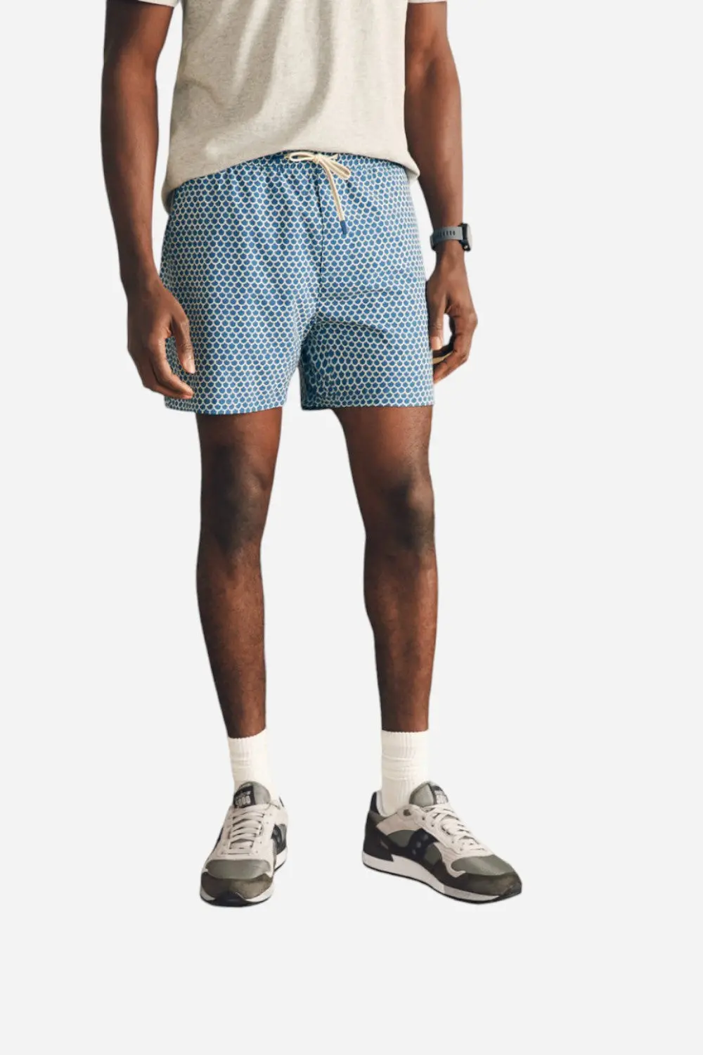 Faherty Shorelite Swim Trunks 7" Inseam In Fishscale 1
