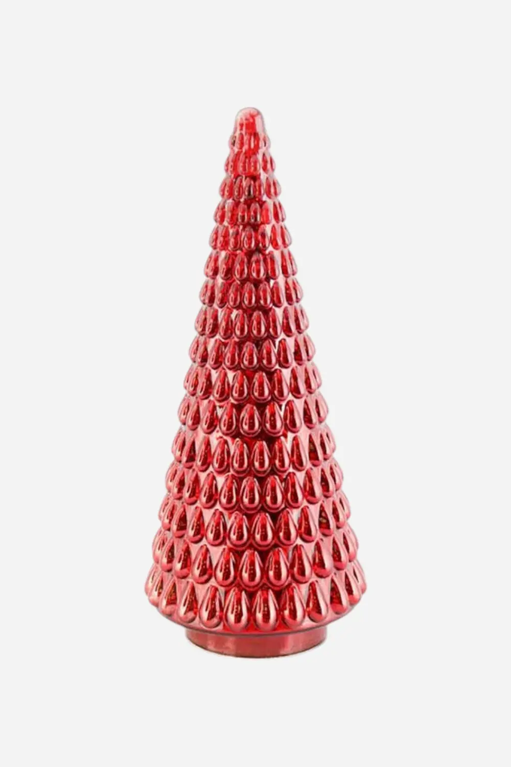 Red Mercury Glass Led Tree 21.5'' 1