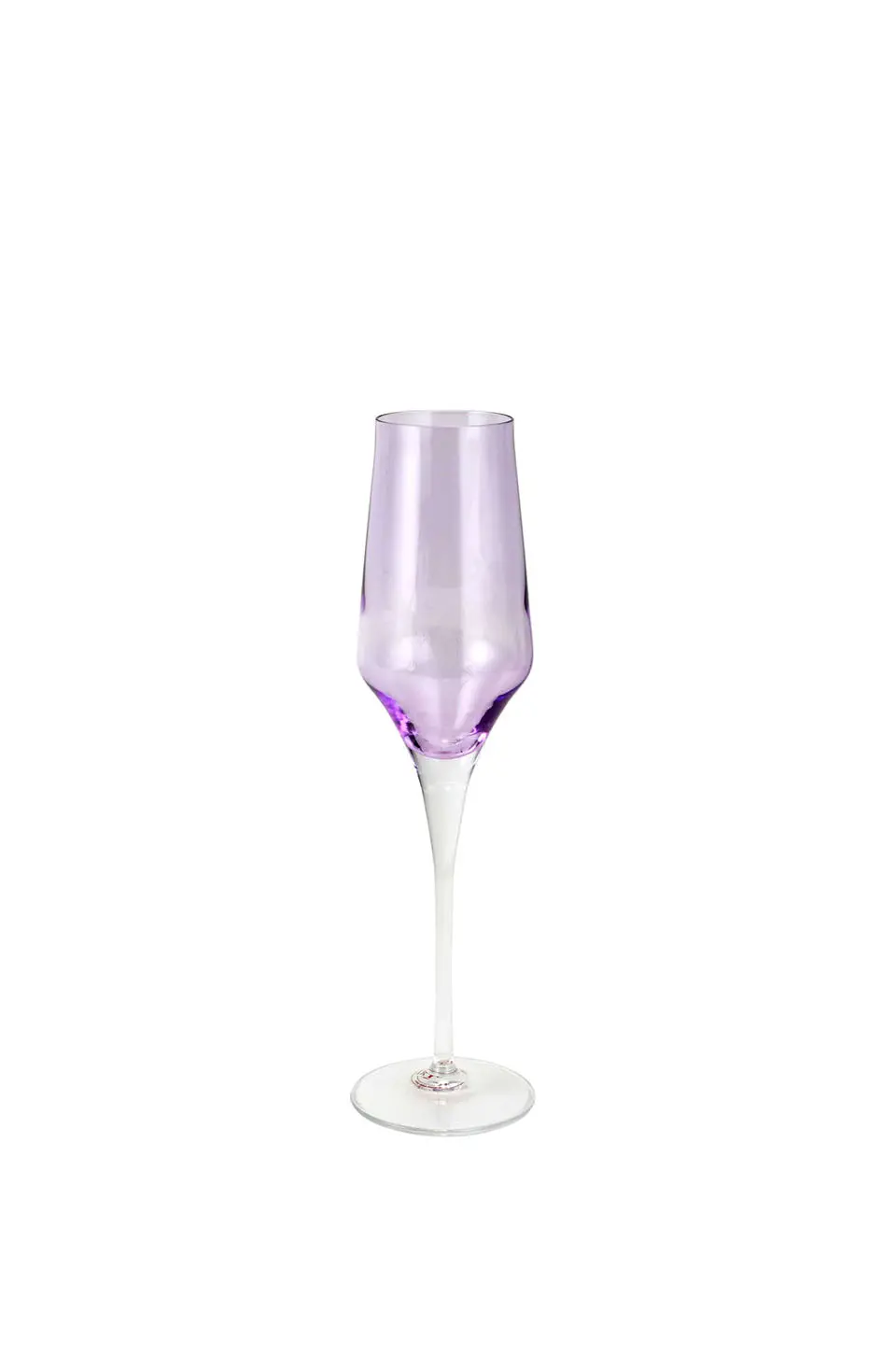 Vietri Contessa Lilac Champagne Glass 1