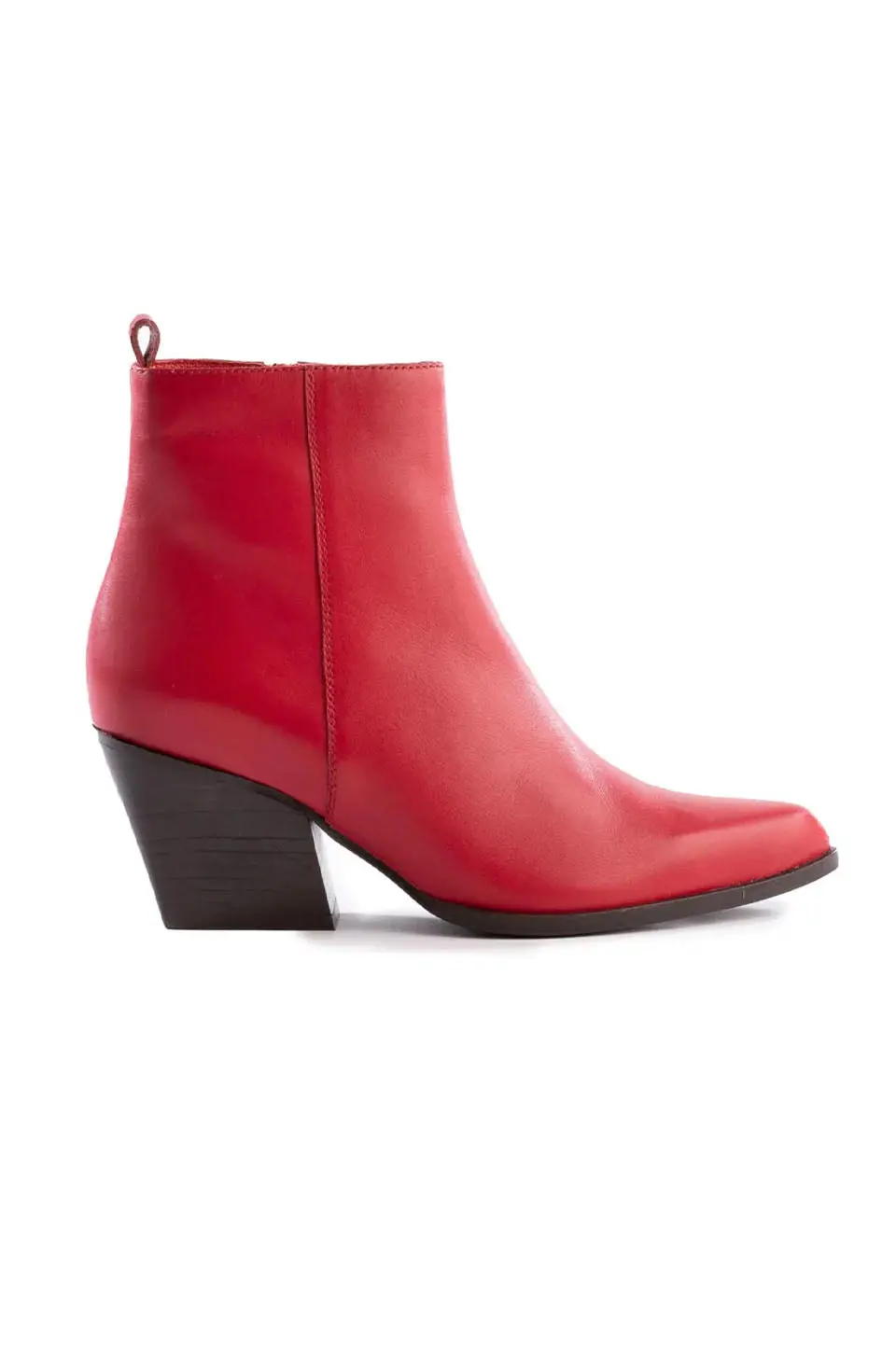 Seychelles Aboard Booties In Red Leather 1