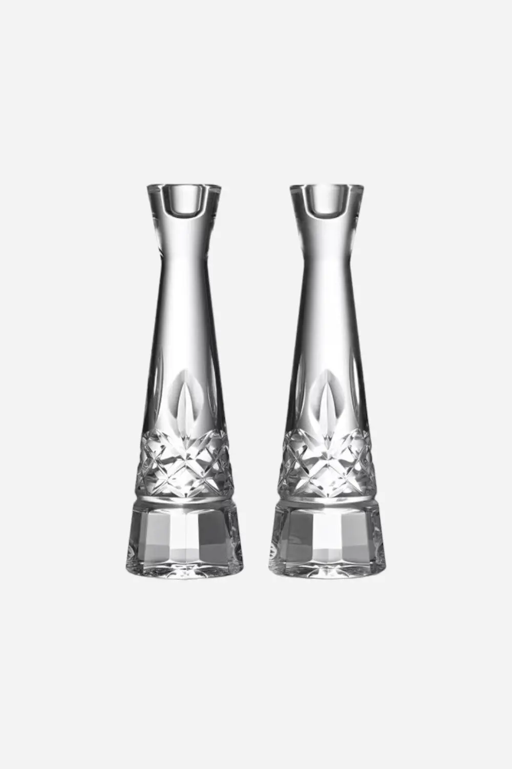 Waterford Lismore Round Candlestick 10", Set Of 2 1