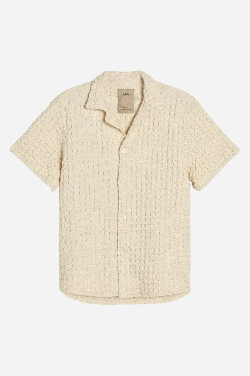 Oas Ecru Cuba Waffle Shirt 1