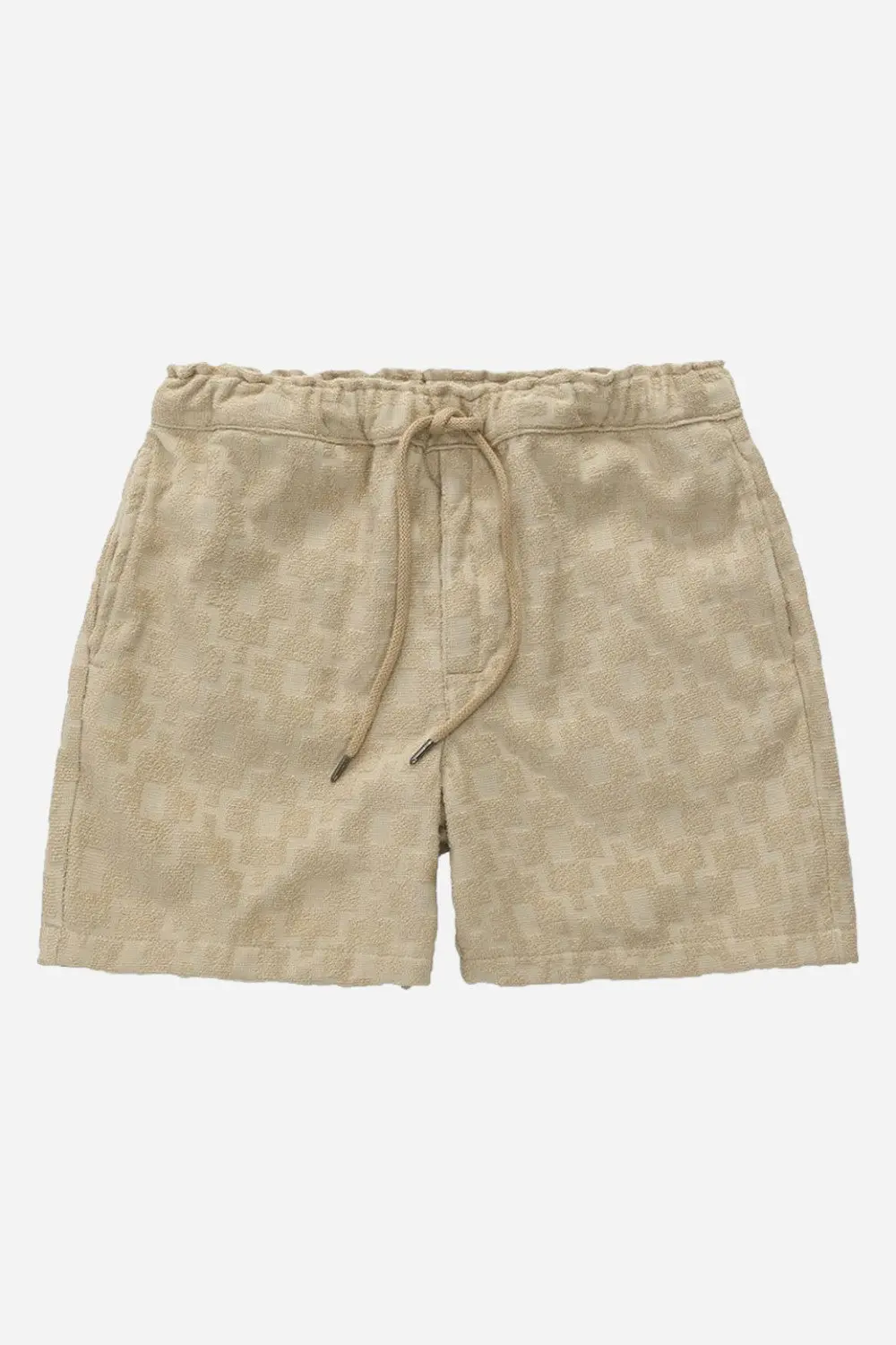 Oas Beige Machu Terry Shorts 1