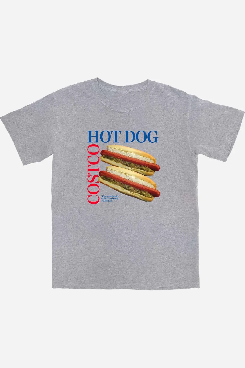 Middle Class Fancy The Best Hot Dog Tee In Grey 1