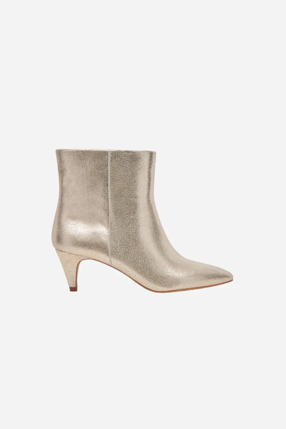Dolce Vita Dee Booties In Platinum Distressed Leather 1