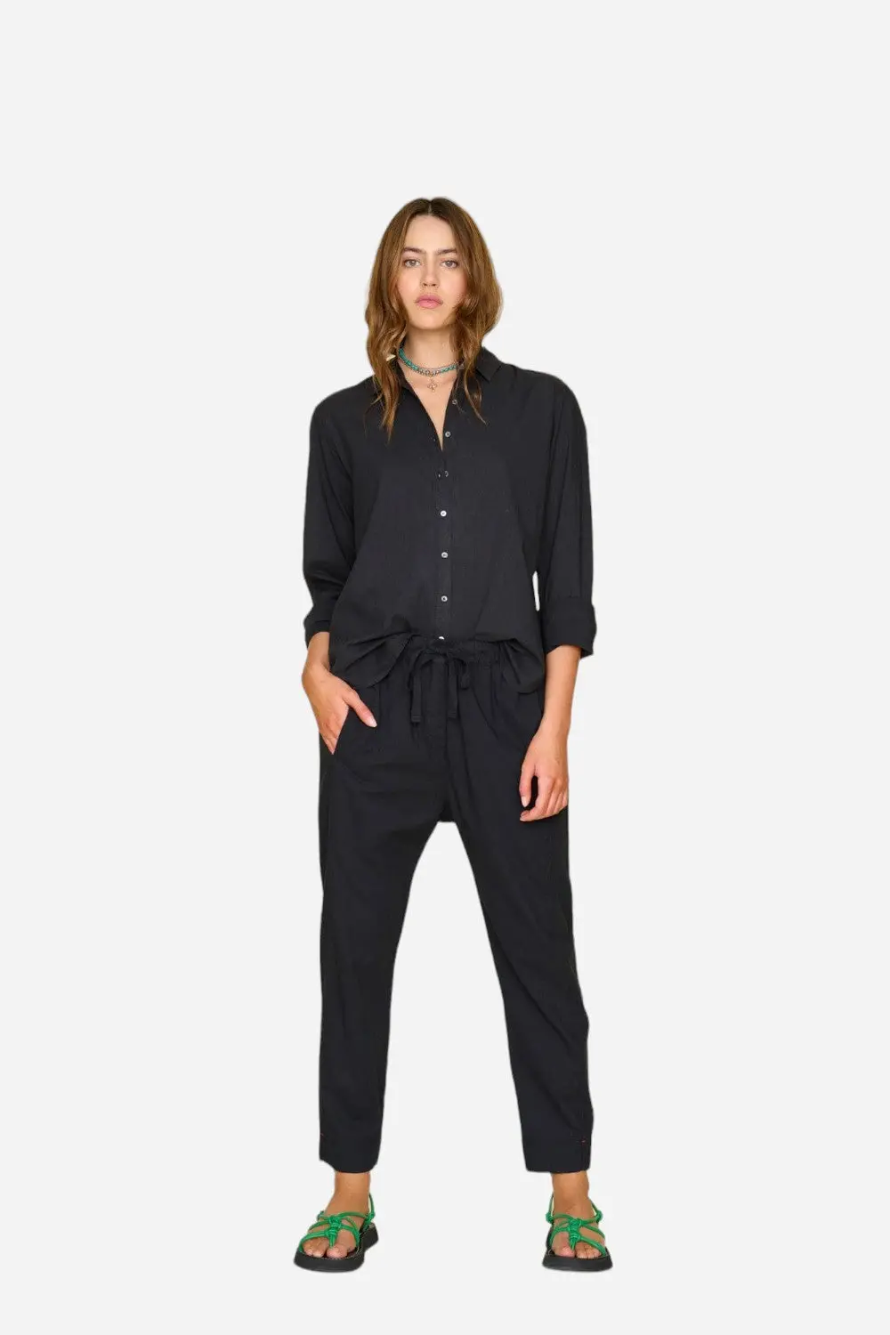 Xirena Black Draper Pant 1