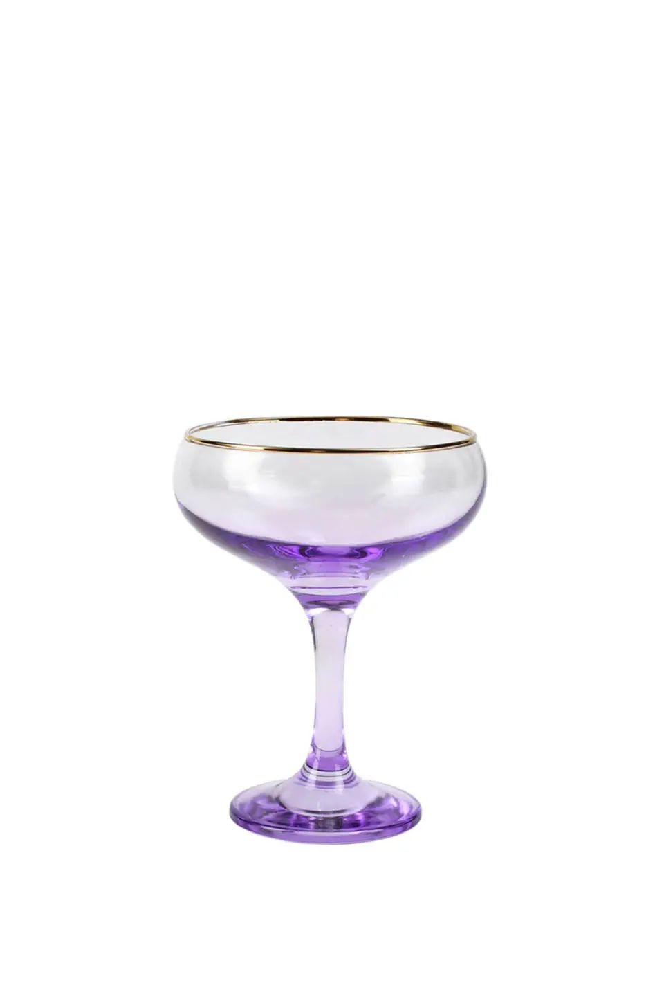 Vietri Rainbow Amethyst Coupe Champagne Glass 1