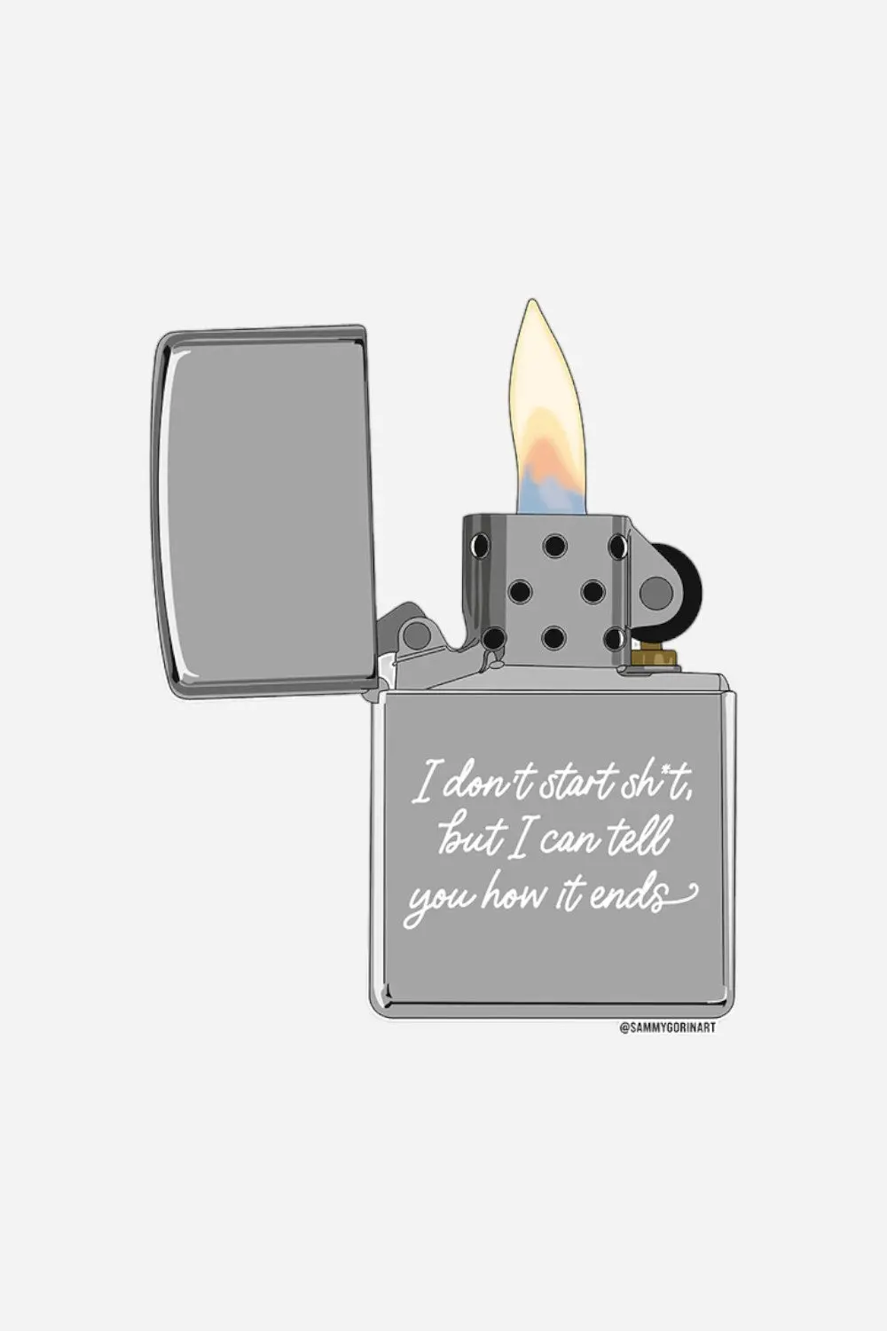Samy Gorin Vigilante Lighter Taylor Swift Vinyl Sticker 1