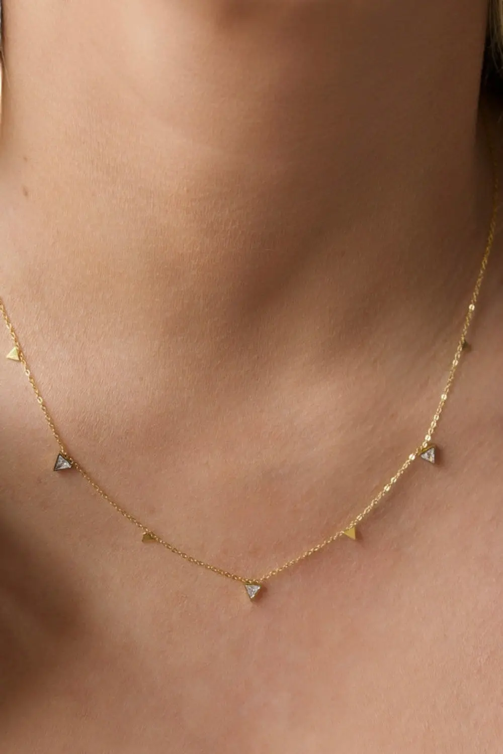 Farrah B Going Strong Triangle Necklace 1