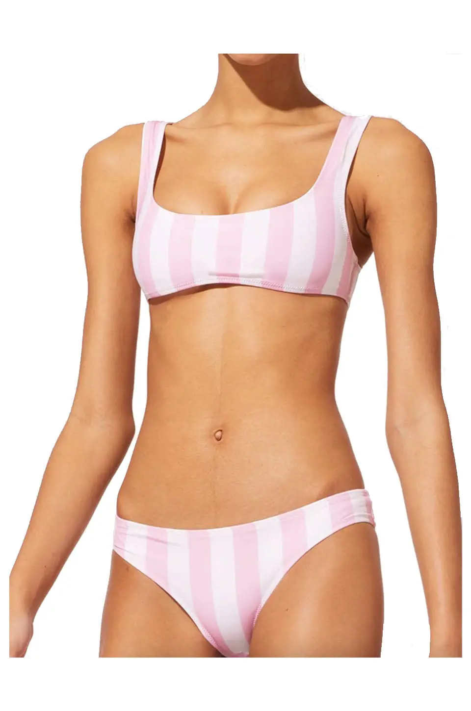 Solid & Striped The Elle Top In Cotton Candy Stripe 1