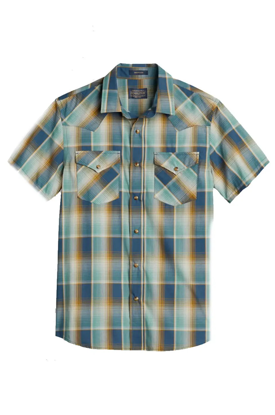Pendleton Frontier Short Sleeve Shirt In Navy 1