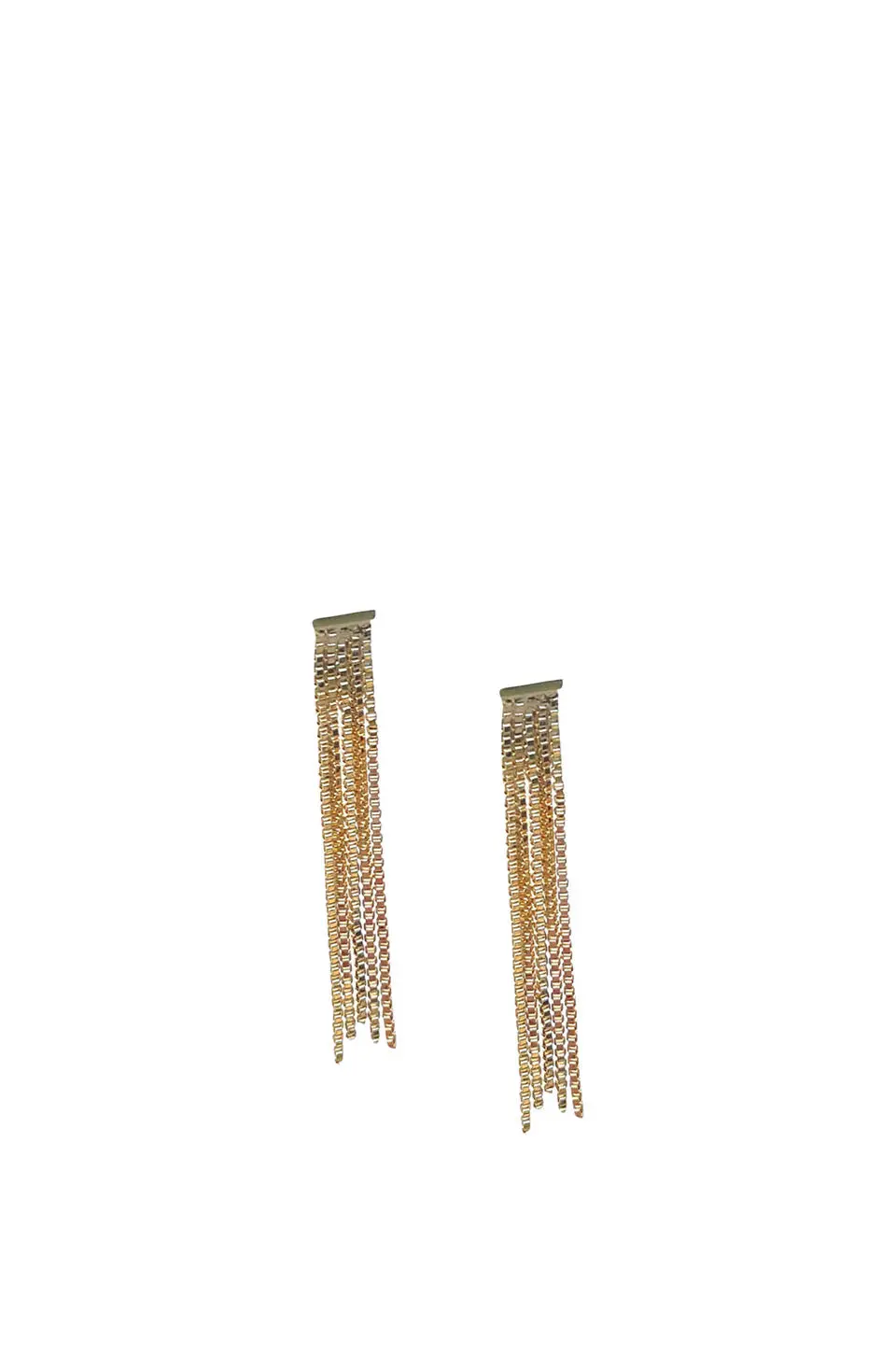 Farrah B Fringe Gold Earrings 1
