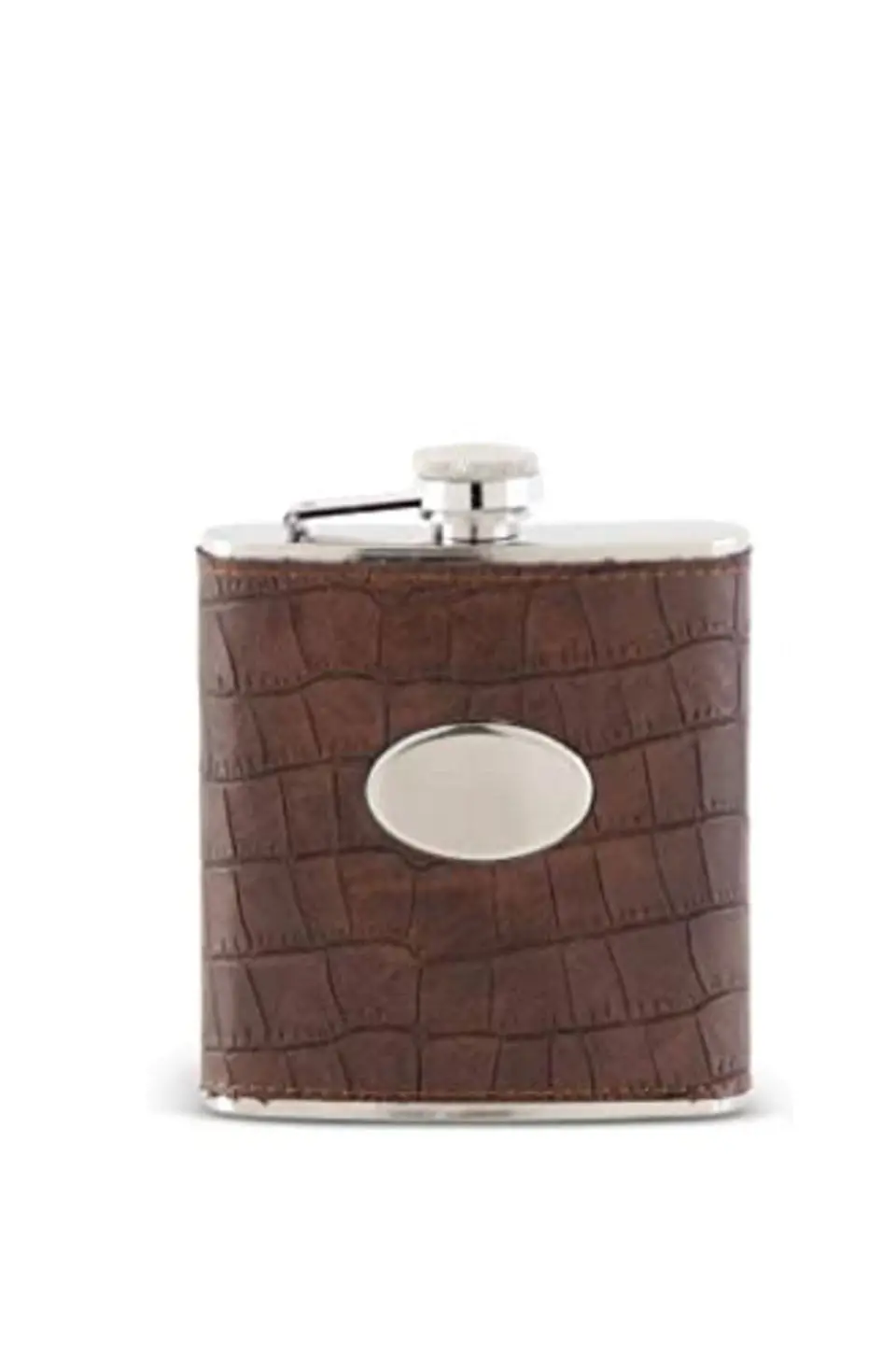 Leather Flask In Brown 1