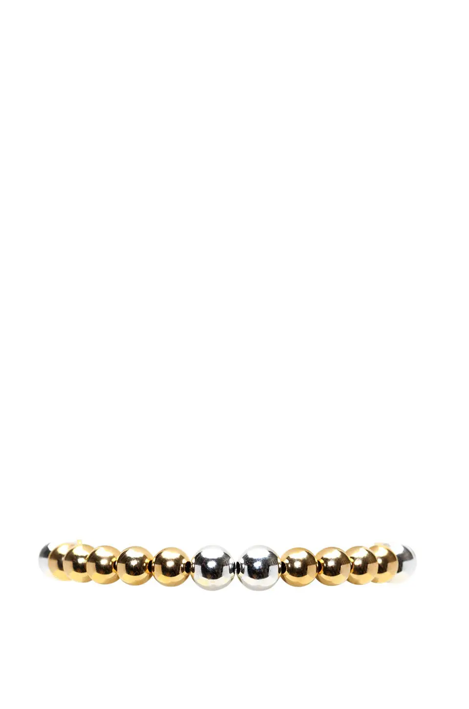 Karen Lazar Yellow Gold Filled Bracelet With 7Mm Sterling Silver 1