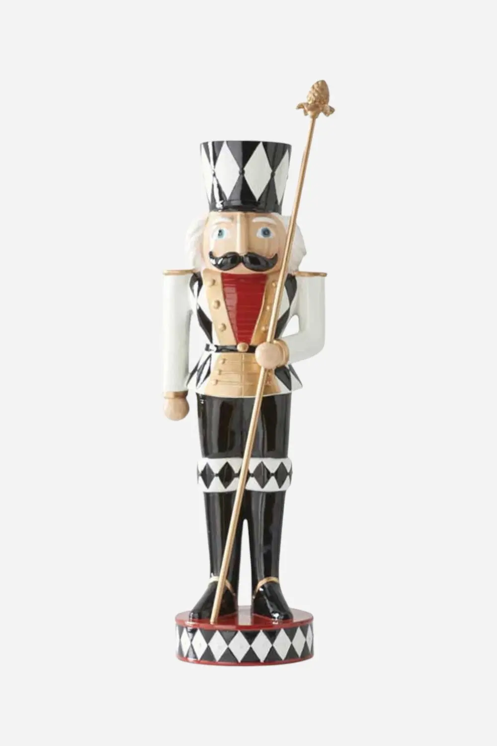 Nutcracker With Staff In Red & White 20'' 1