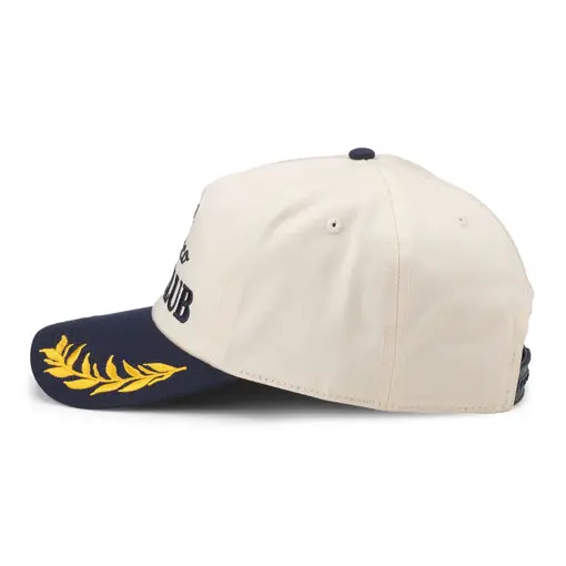 American Needle Bronco Club Captain Hat In Ivory Navy 2