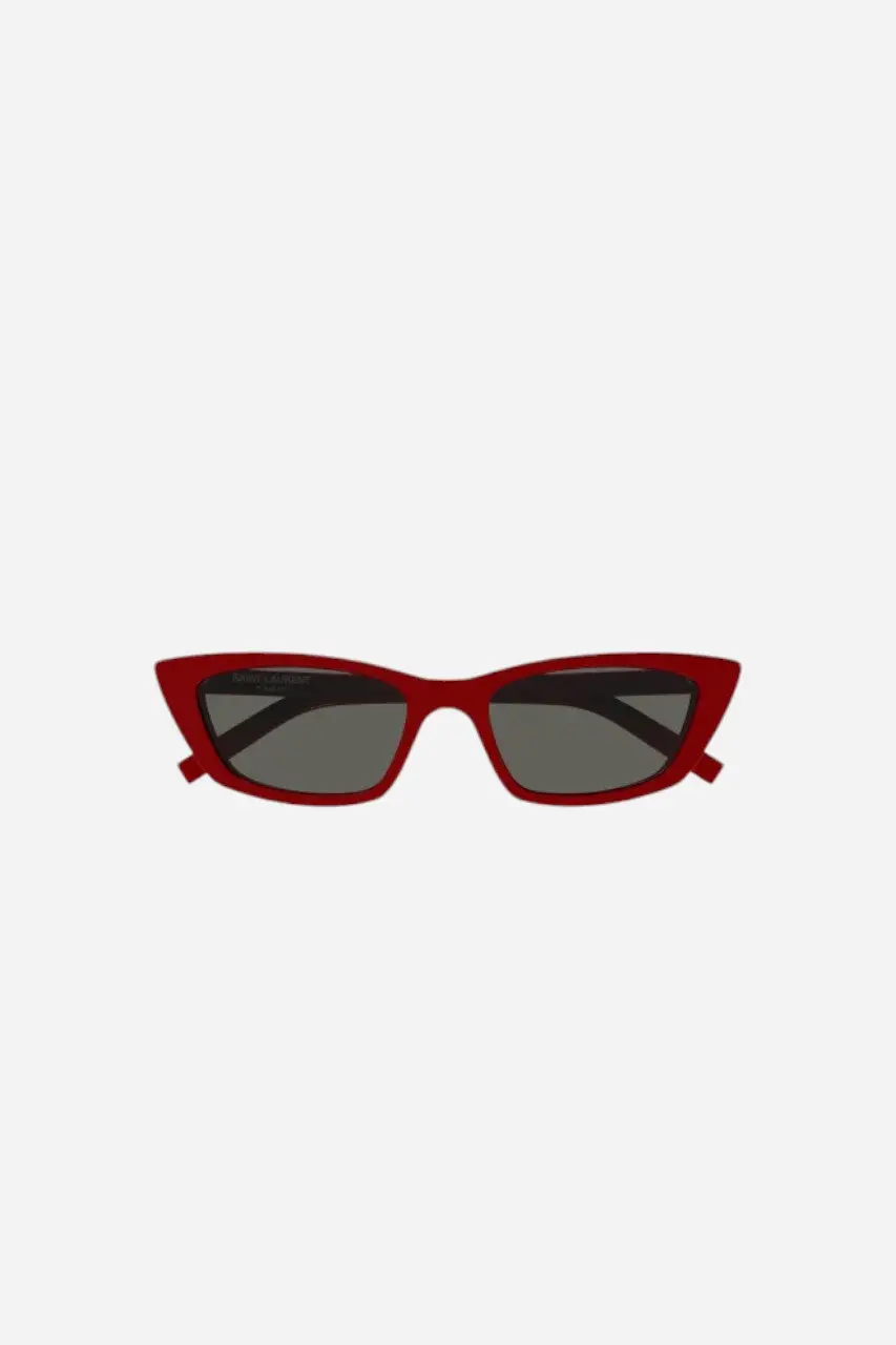 St. Laurent Red Cat-Eye Sunglasses (Sl 277-012 52) 1