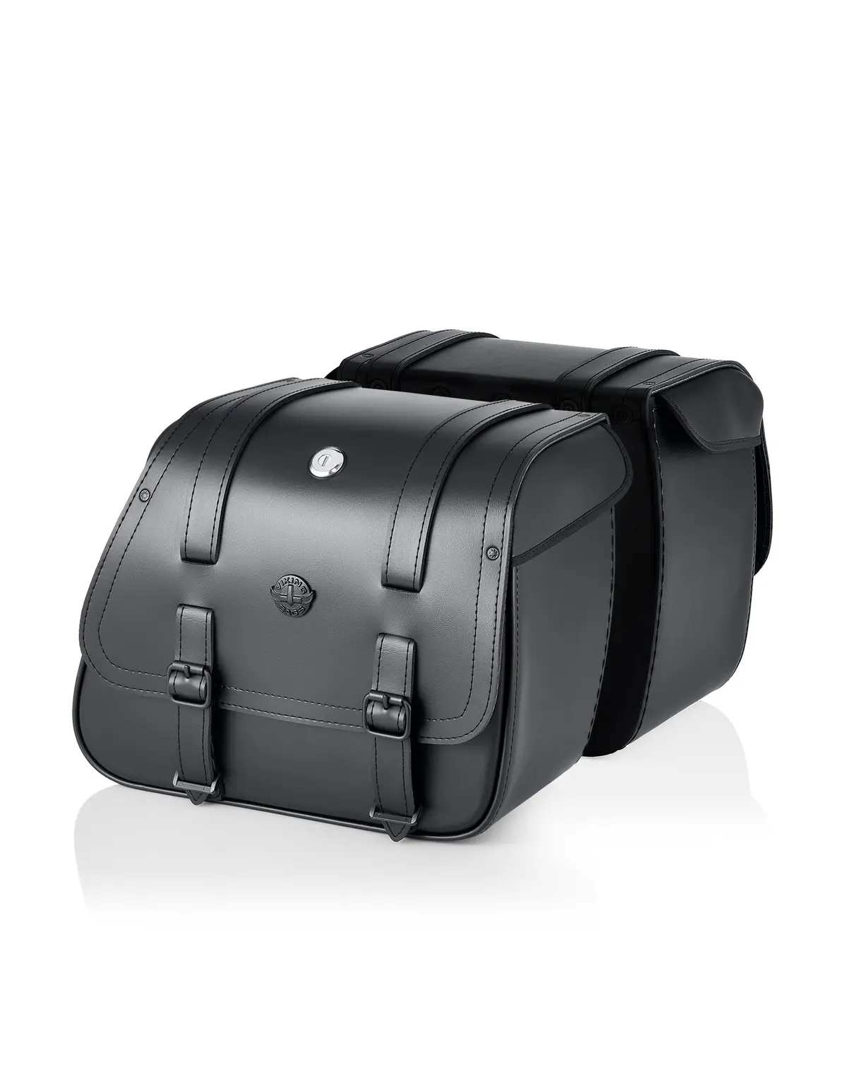 22L - Ghost Medium Shock Cutout Motorcycle Saddlebags For Harley Sportster 1200 Low Xl1200l 1
