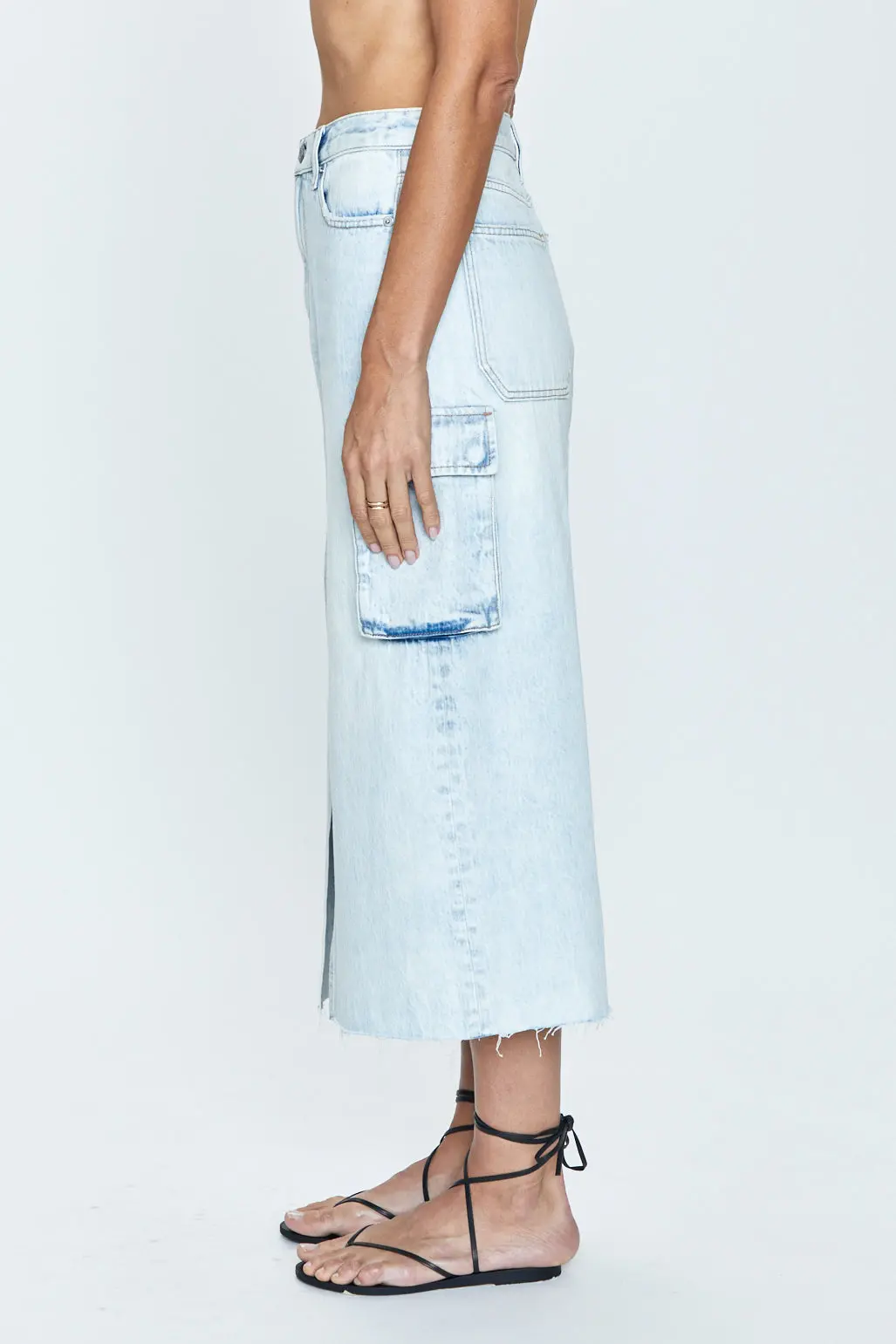 Pistola Mckayla Low Slung Cargo Skirt In Parasol 3