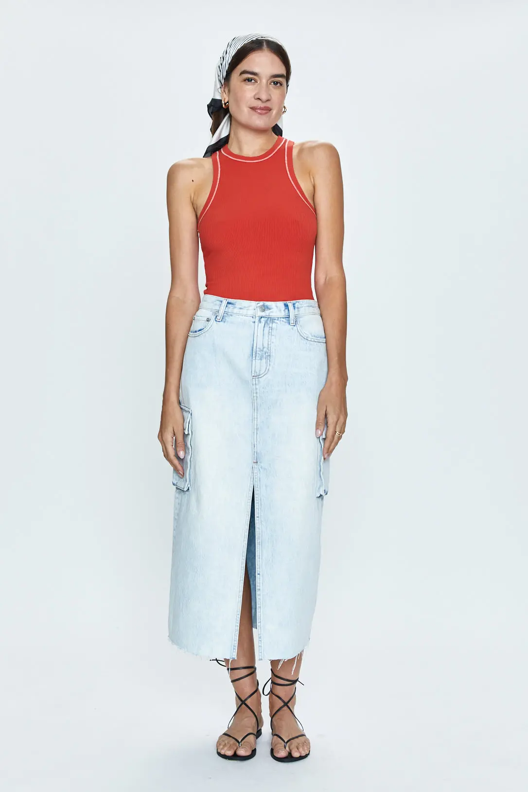 Pistola Mckayla Low Slung Cargo Skirt In Parasol 5