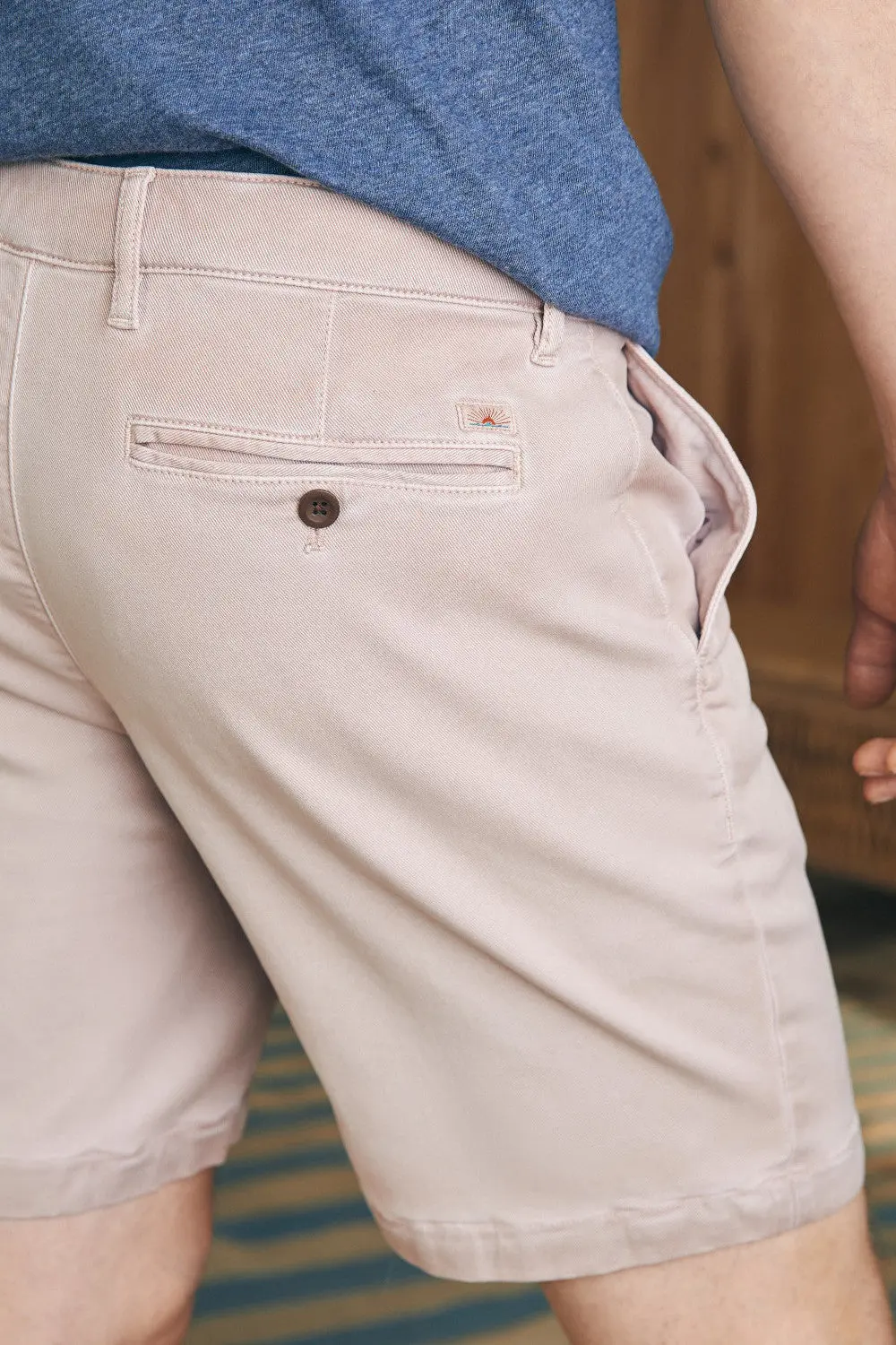 Faherty Coastline Stretch Chino Short 8" In Spring Quartz 5