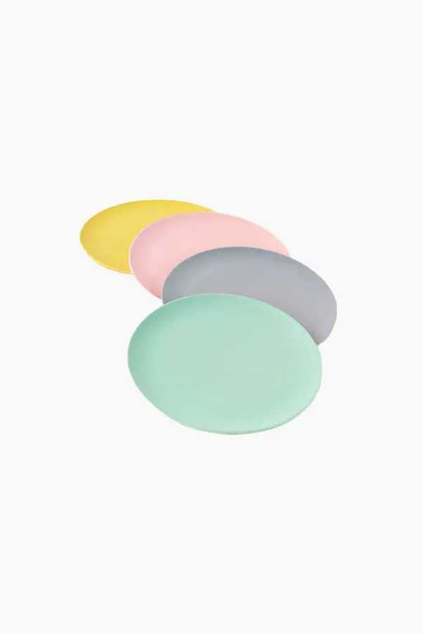 Pastel Plates - Set Of 4 1