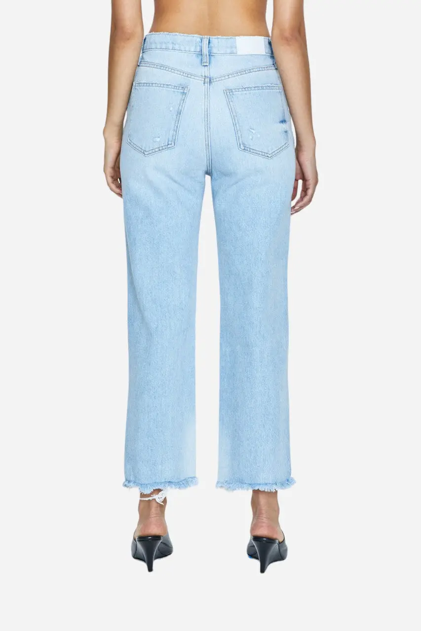 Pistola Cassie Crop High-Rise Straight Jeans In Daytrip Distressed 4