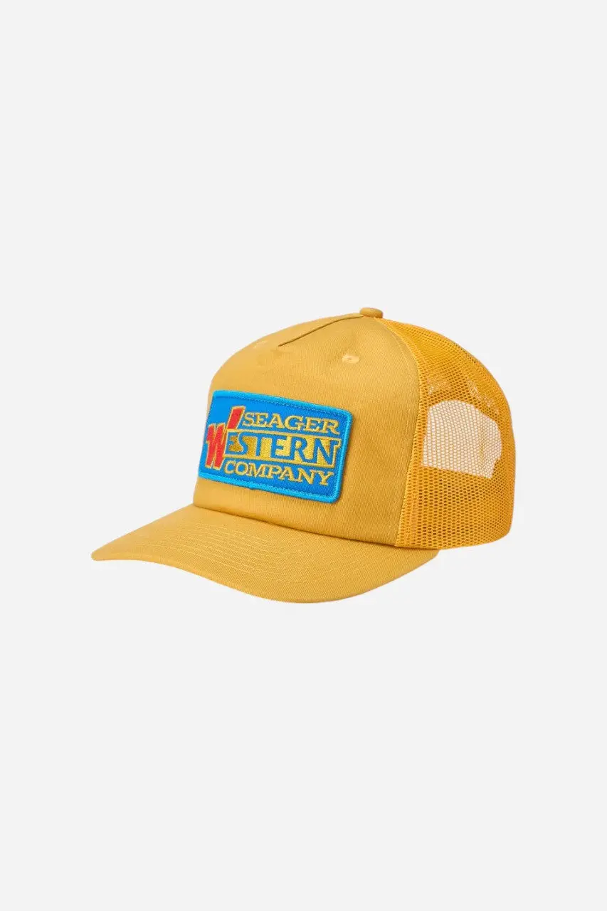 Seager Western Wear Snapback Hat In Gold Yellow 1