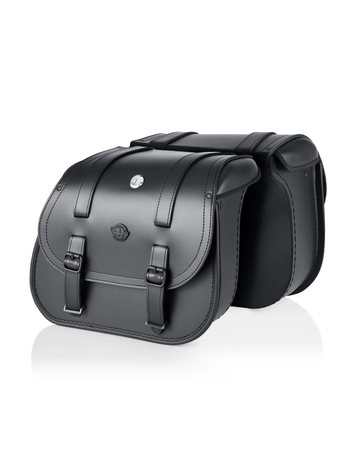 30L - Wraith Large Quick-Mount Shock Cutout Leather Saddlebags For Harley Dyna Low Rider Fxdl/I 1