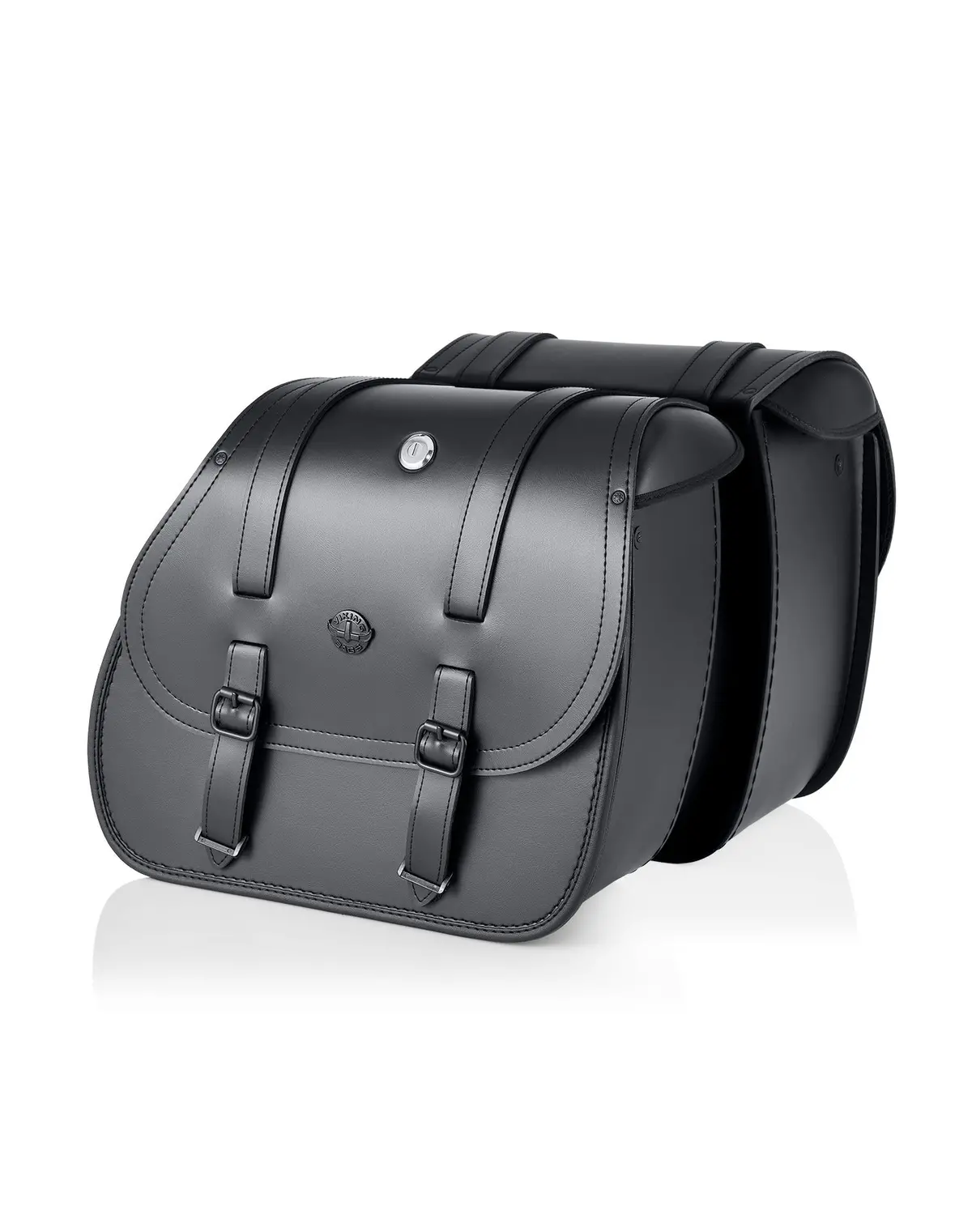 30L - Ghost Large Shock Cutout Motorcycle Saddlebags For Harley Sportster 1200 Low Xl1200l 1