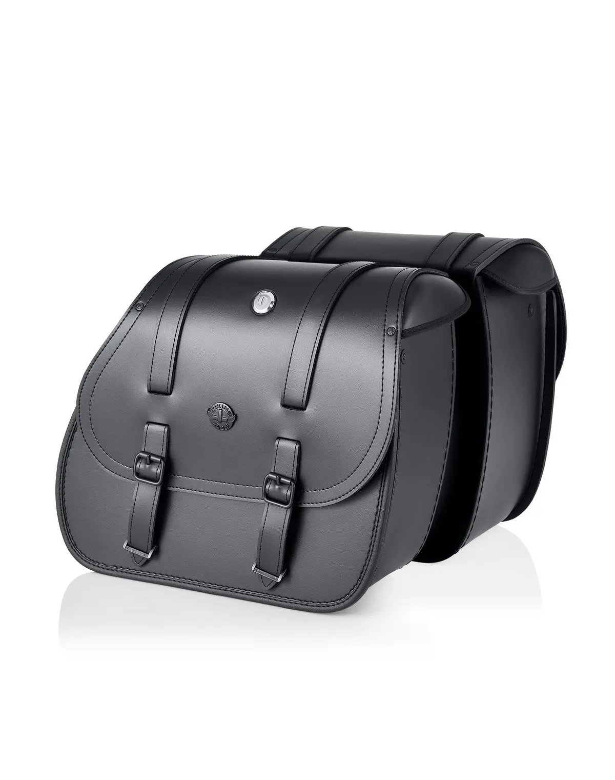 30L - Ghost Large Shock Cutout Motorcycle Saddlebags For Harley Sportster Superlow Xl883l 1
