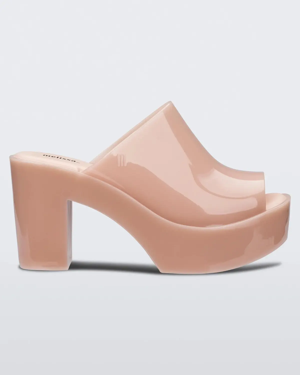 Melissa Platform Mule In Beige 1