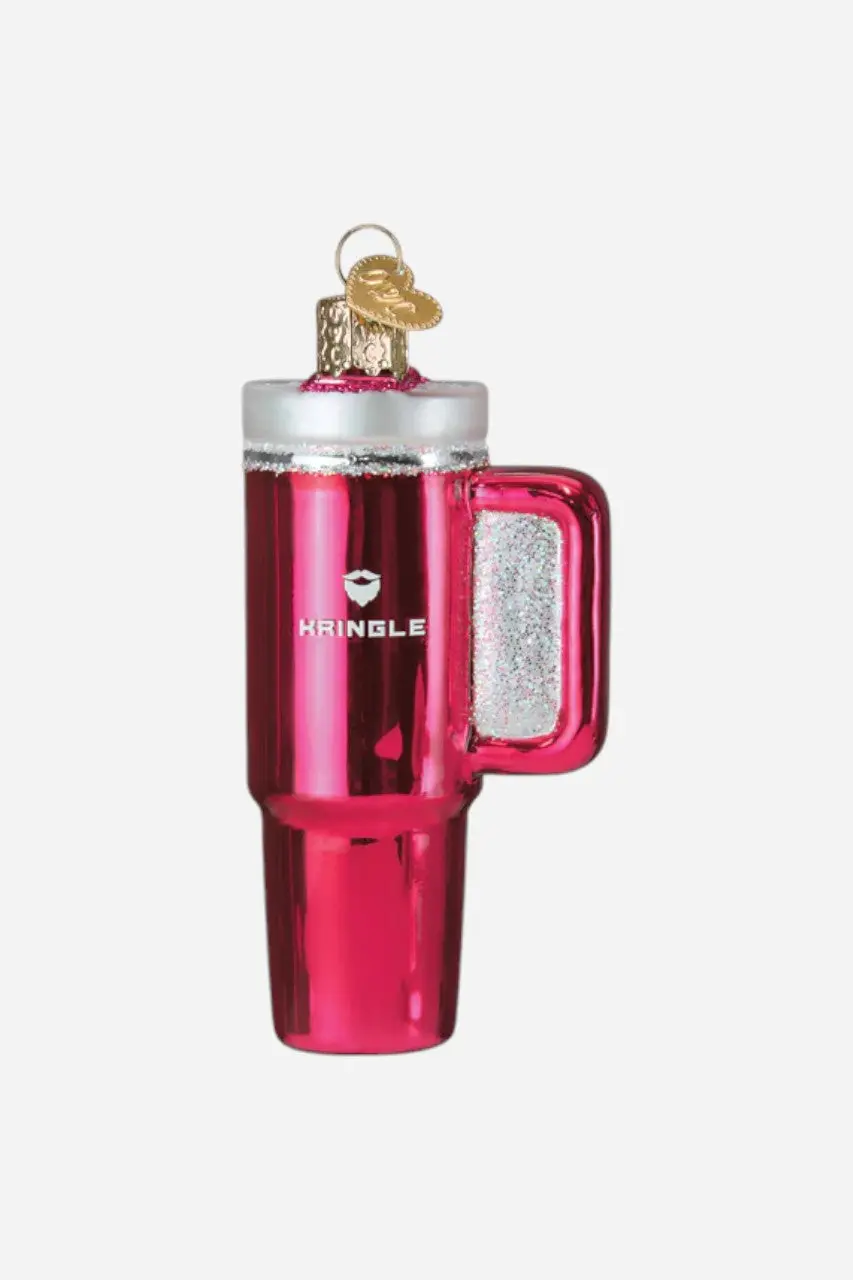 Pink Kringle Cup Ornament 1
