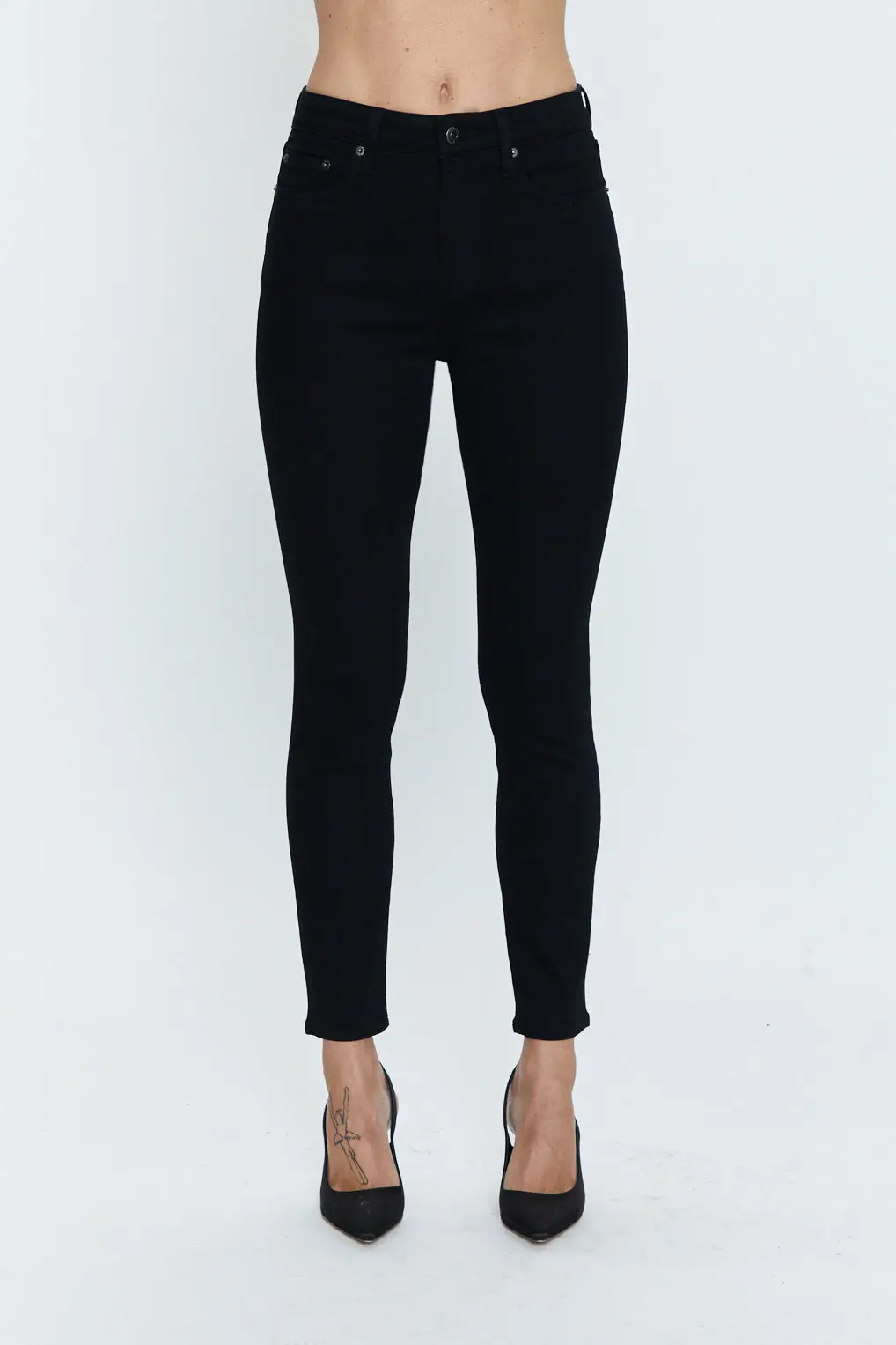 Pistola Aline High Rise Skinny Jeans In Dark Matter 2