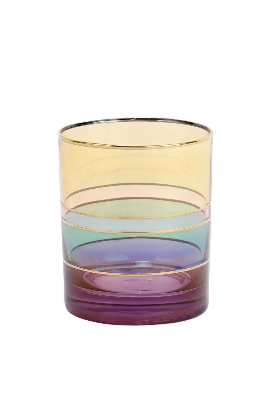 Vietri Regalia Deco Purple Double Old Fashion 1