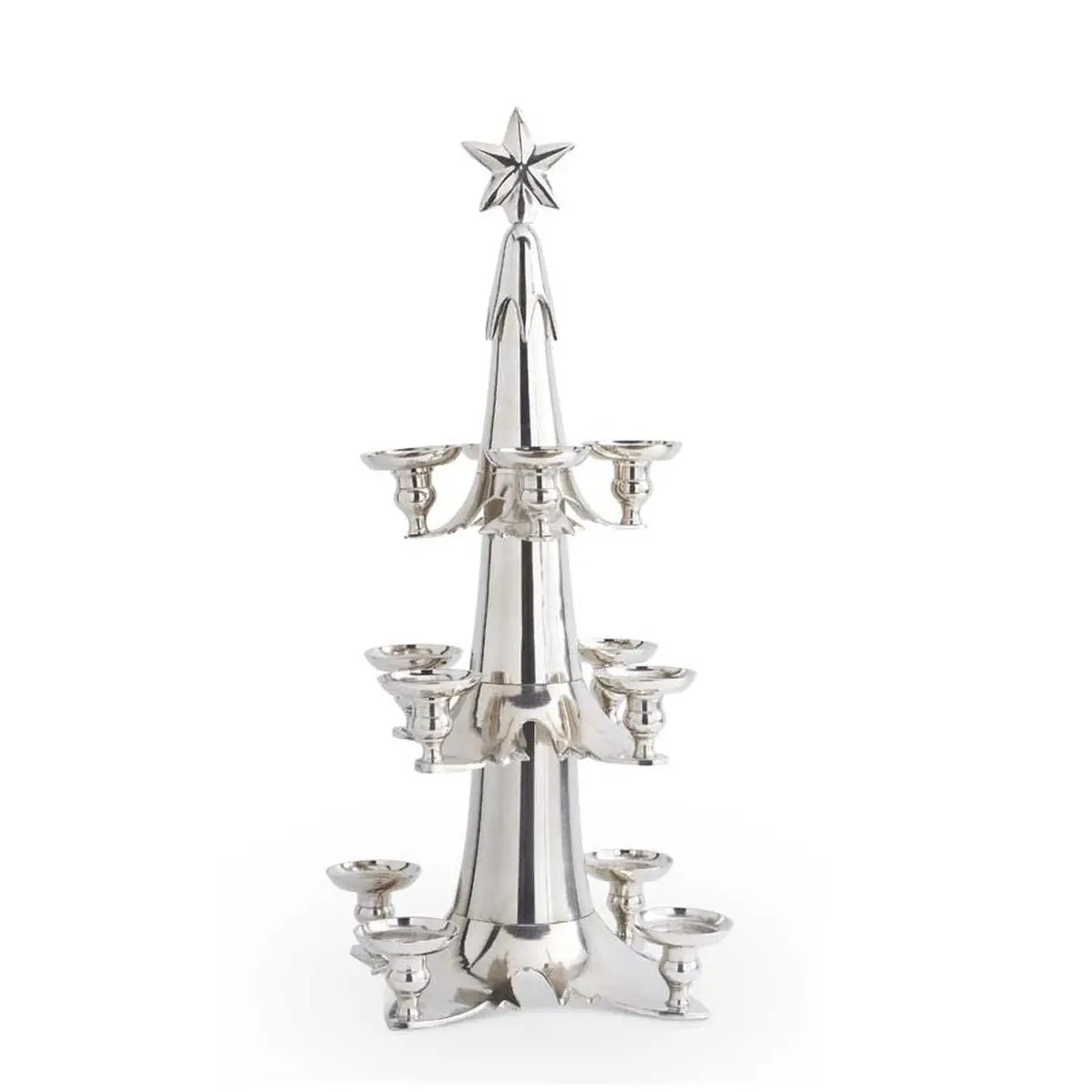 Silver Plated 3 Tiered Tree Candleholder 33'' 1