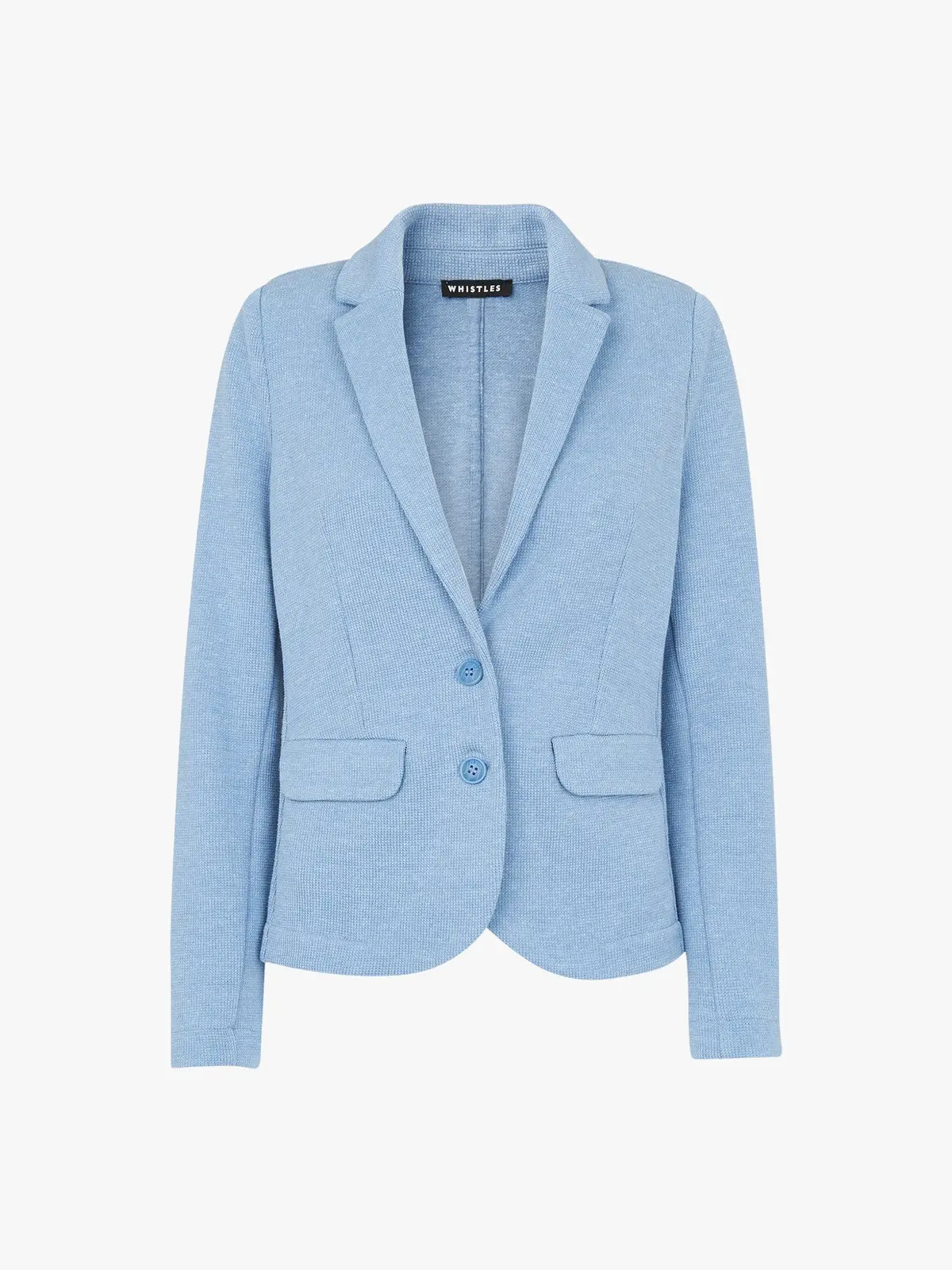 Blue Slim Jersey Jacket 1