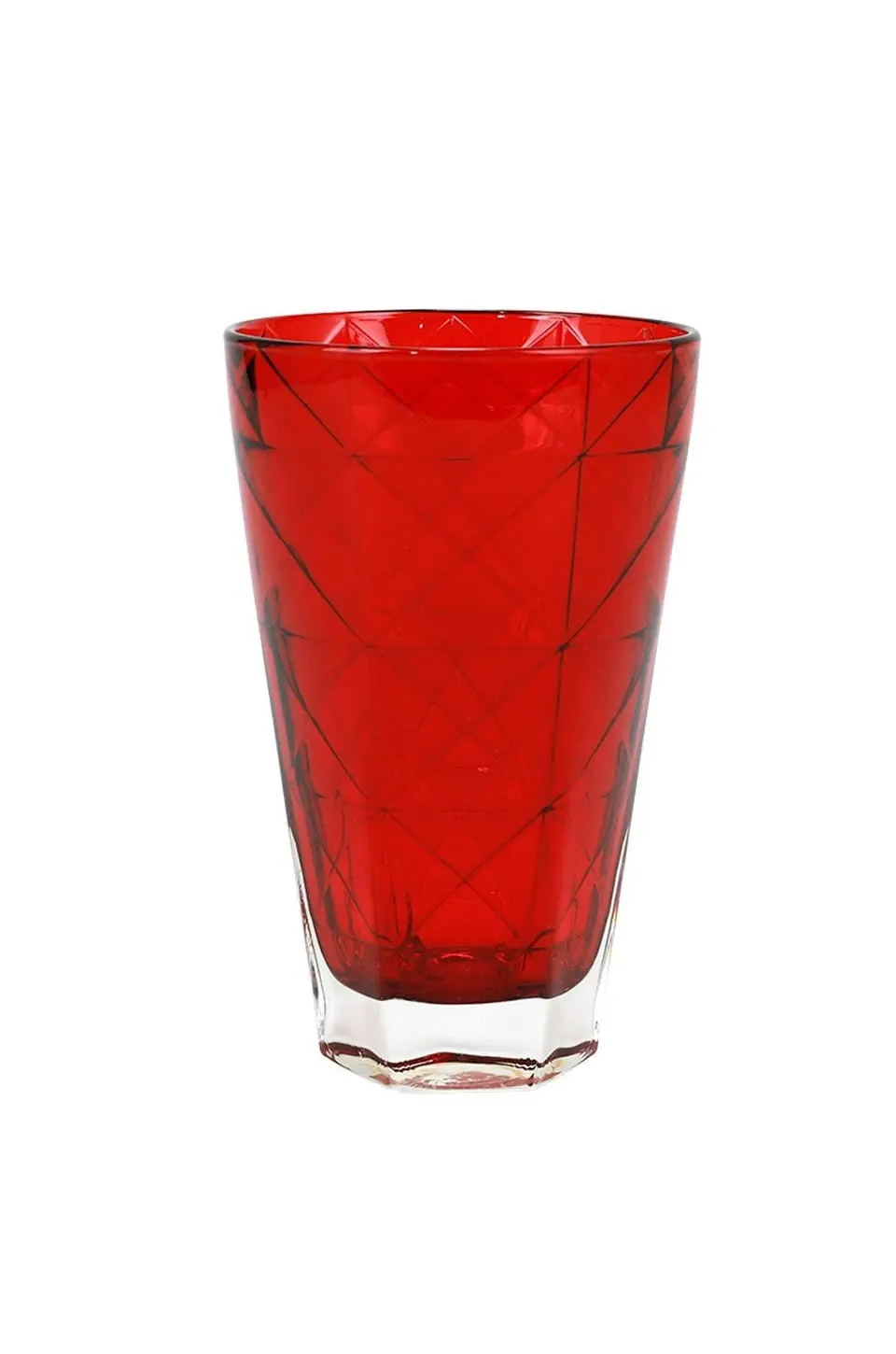 Vietri Prism Red Tall Tumbler 1