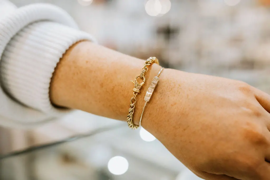Paula Rosen Love 14K Gold Wire Bracelet 1