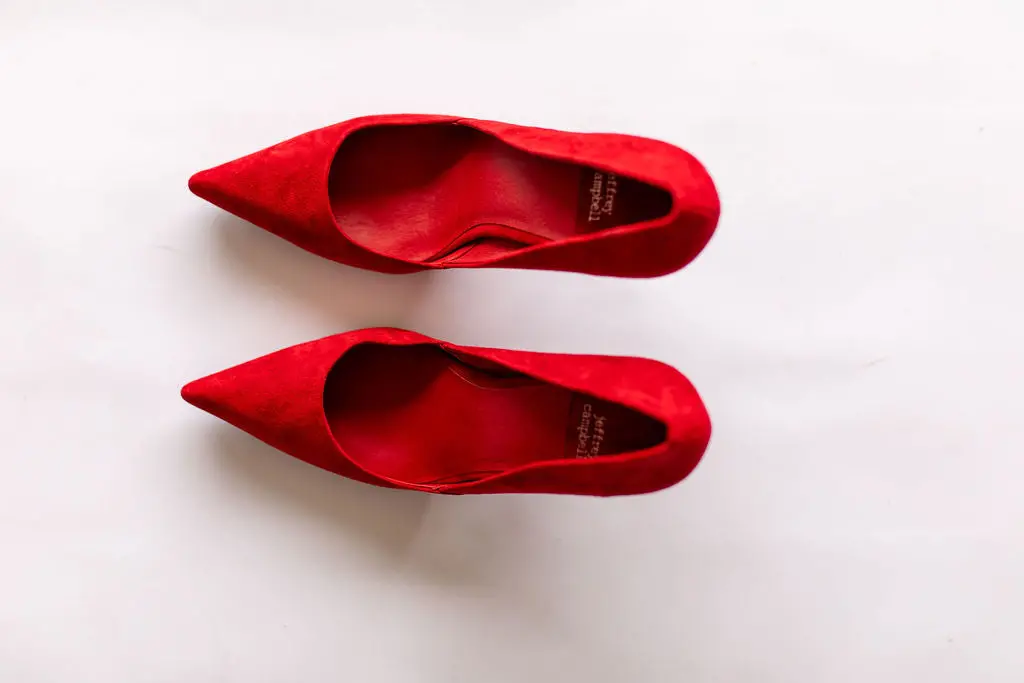 Jeffrey Campbell Convince Dress Pump Heels In Red Suede 3