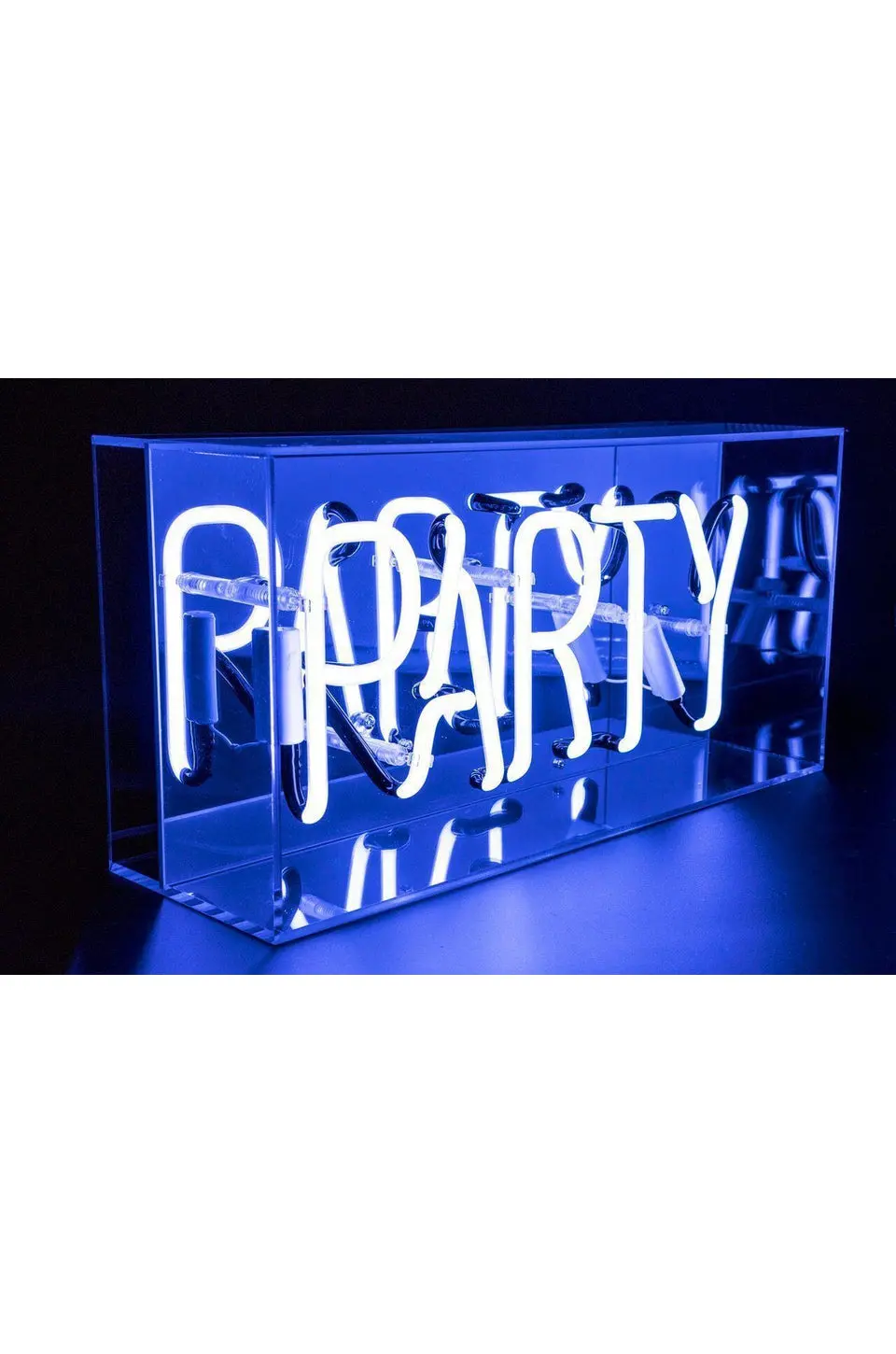 Locomocean 'Party' Acrylic Box Neon Light In Blue 1