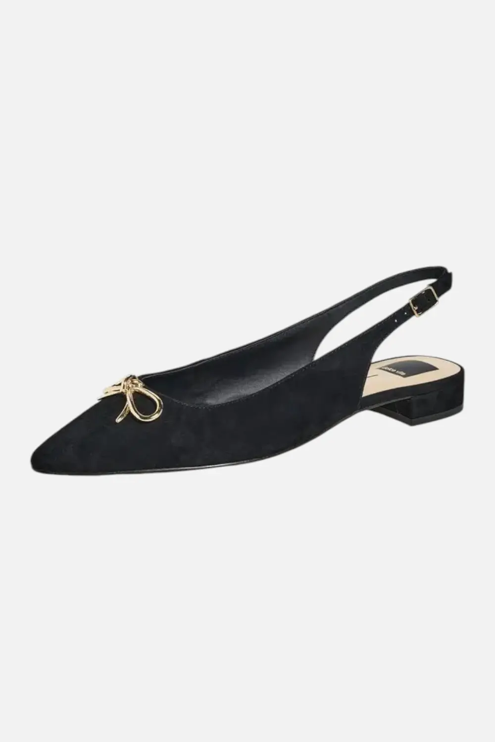 Dolce Vita Obella Flats In Onyx Suede 1