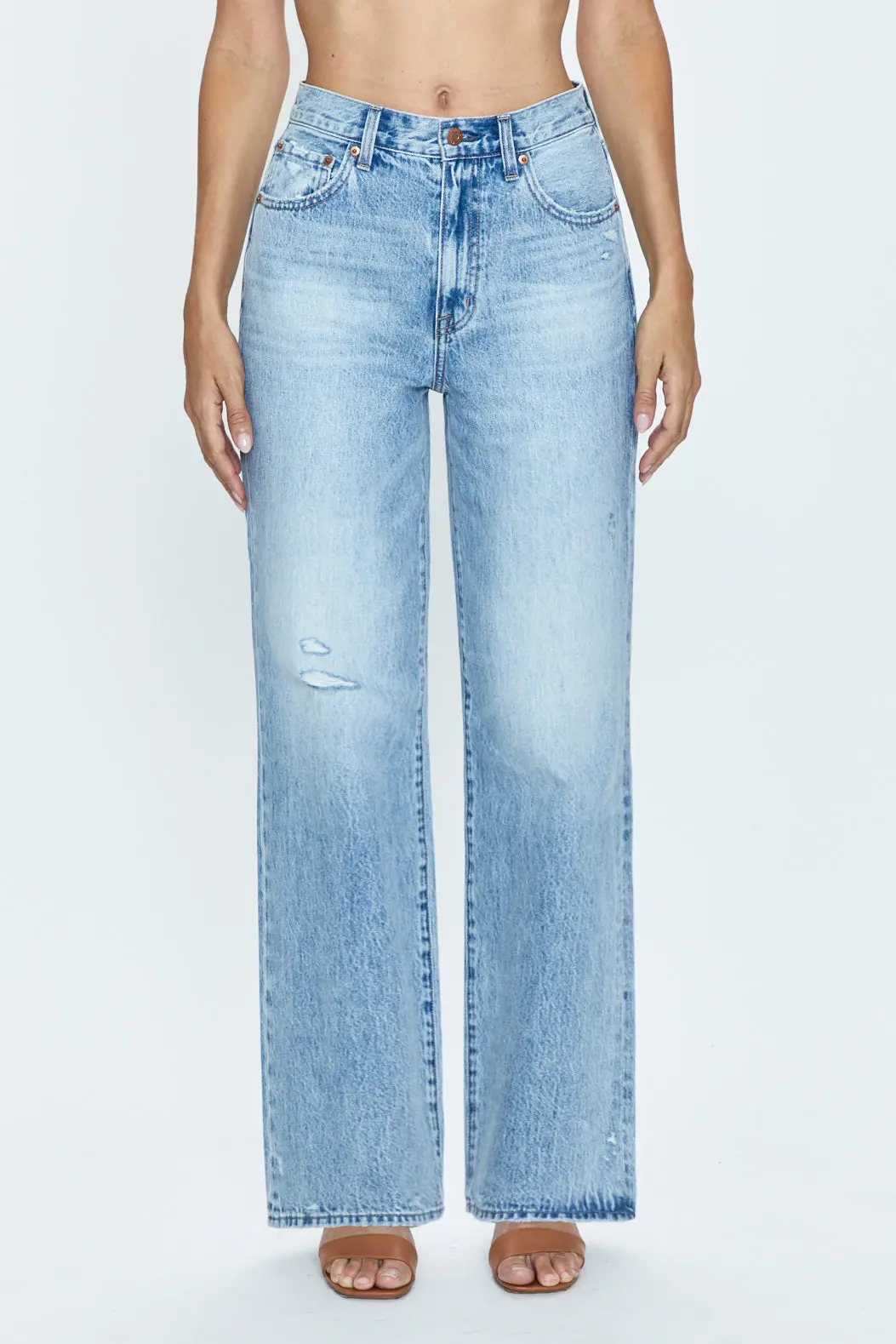 Pistola Grayson High Rise Baggy Jeans In Escapade Distressed 2