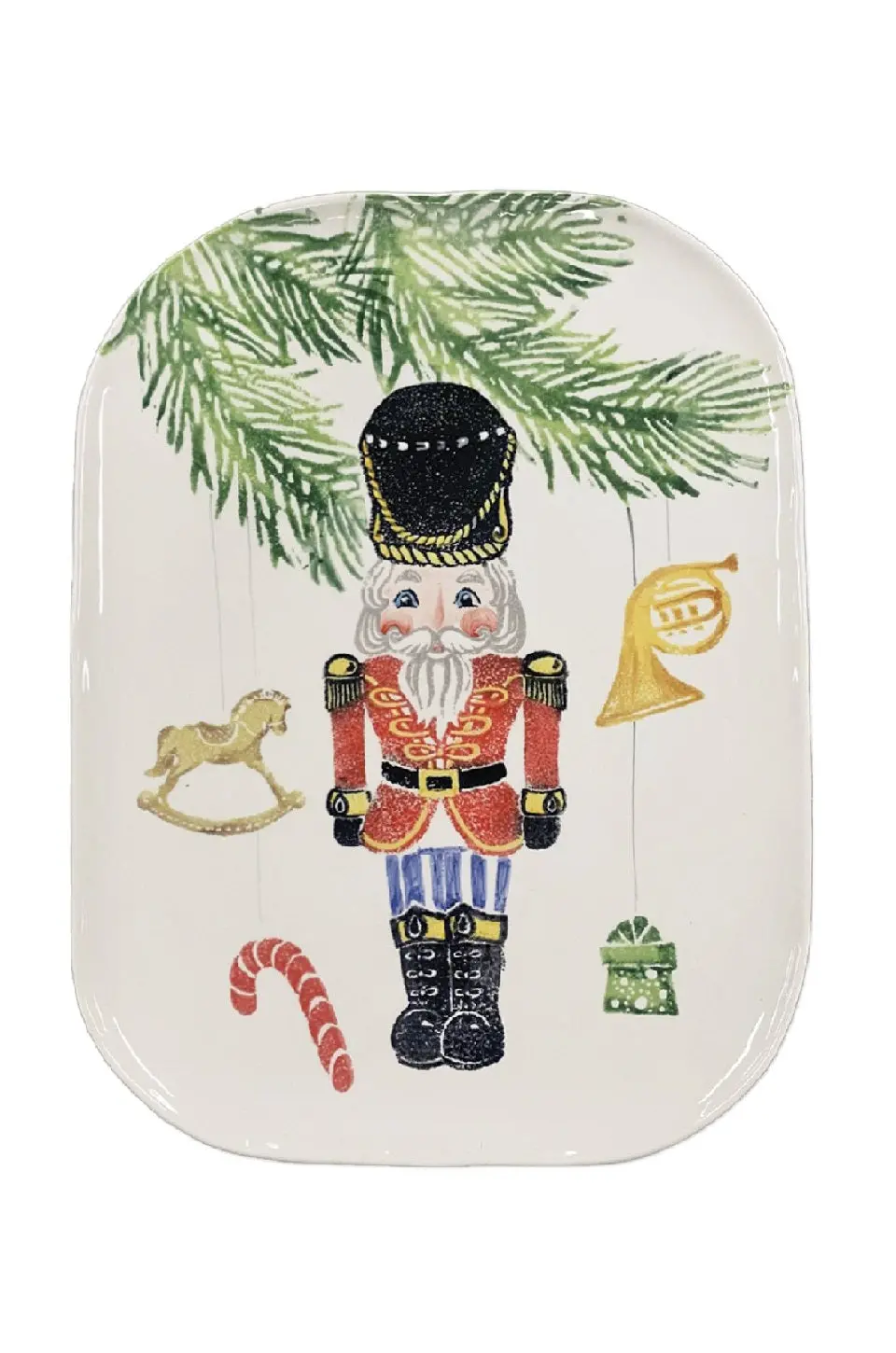 Vietri Nutcrackers Medium Rectangular Platter 1