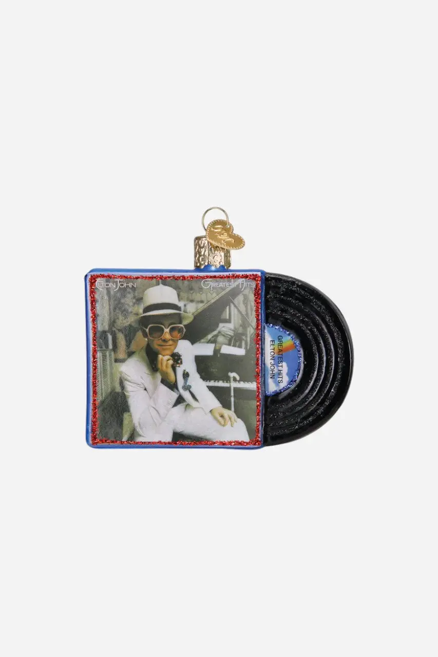 Elton Greatest Hits Album Ornament 1