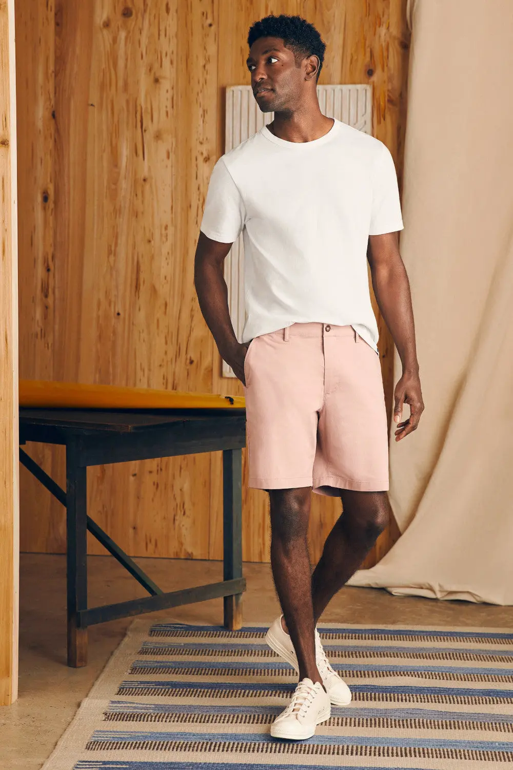 Faherty Movement Chino Short 8" In Spring Quartz 3