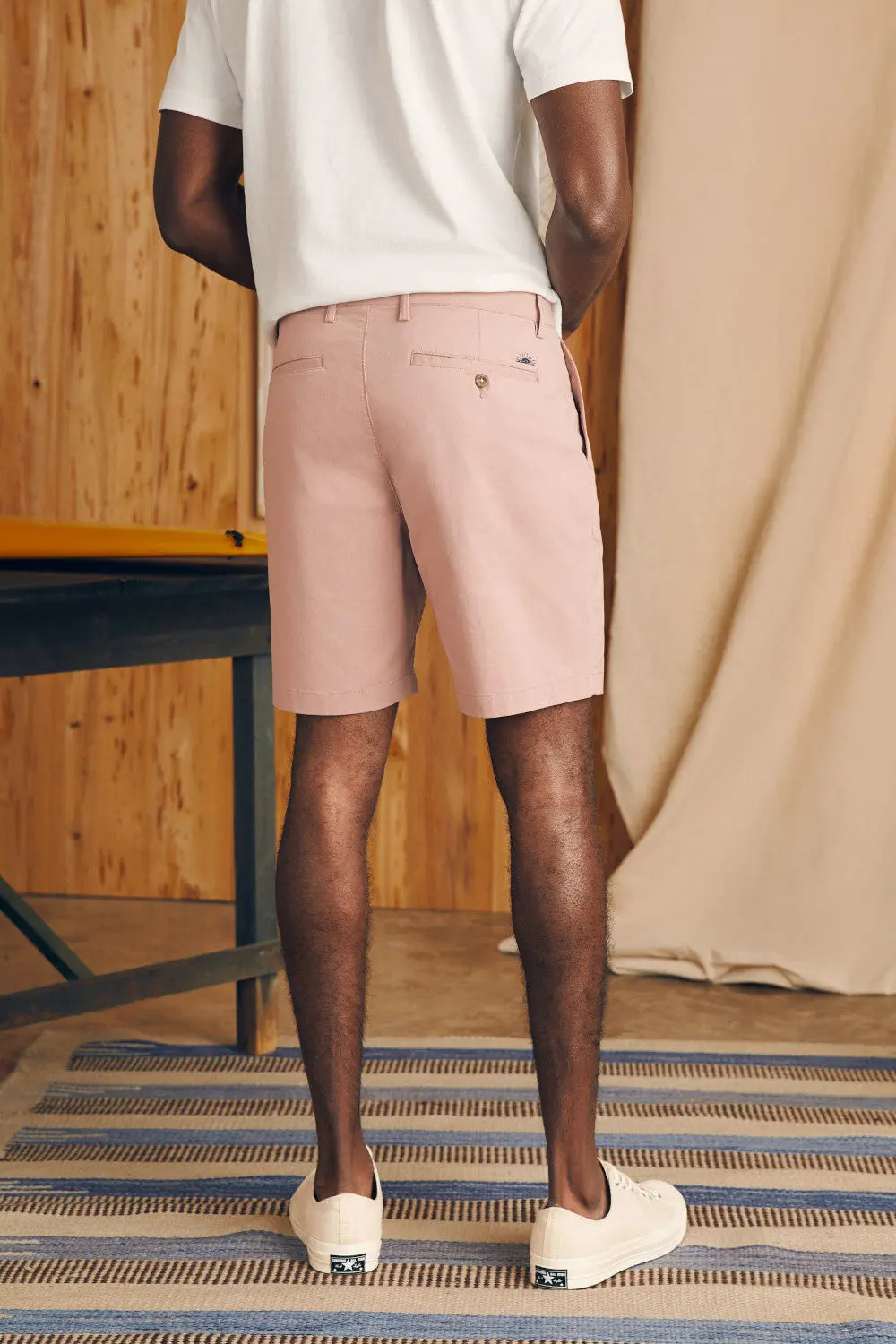 Faherty Movement Chino Short 8" In Spring Quartz 5