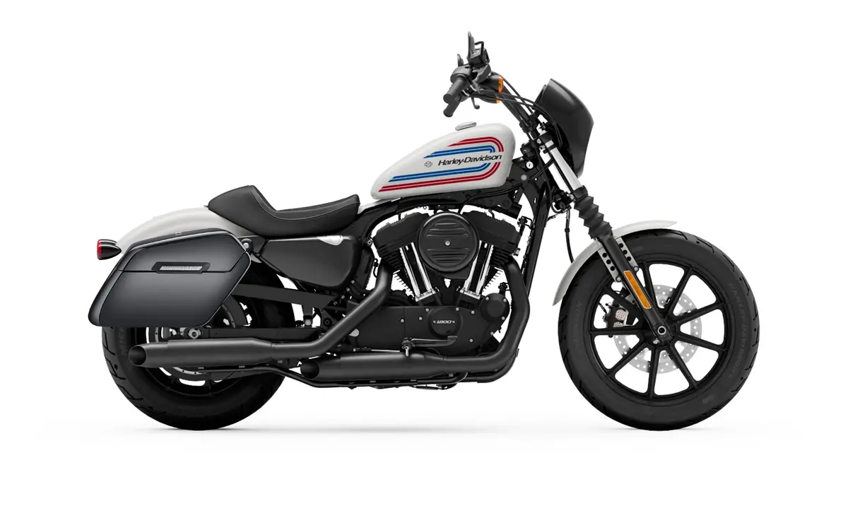 38L - Baldur Xl Shock Cutout Harley Sportster 1200 Iron Xl1200ns Painted Hard Saddlebags 2
