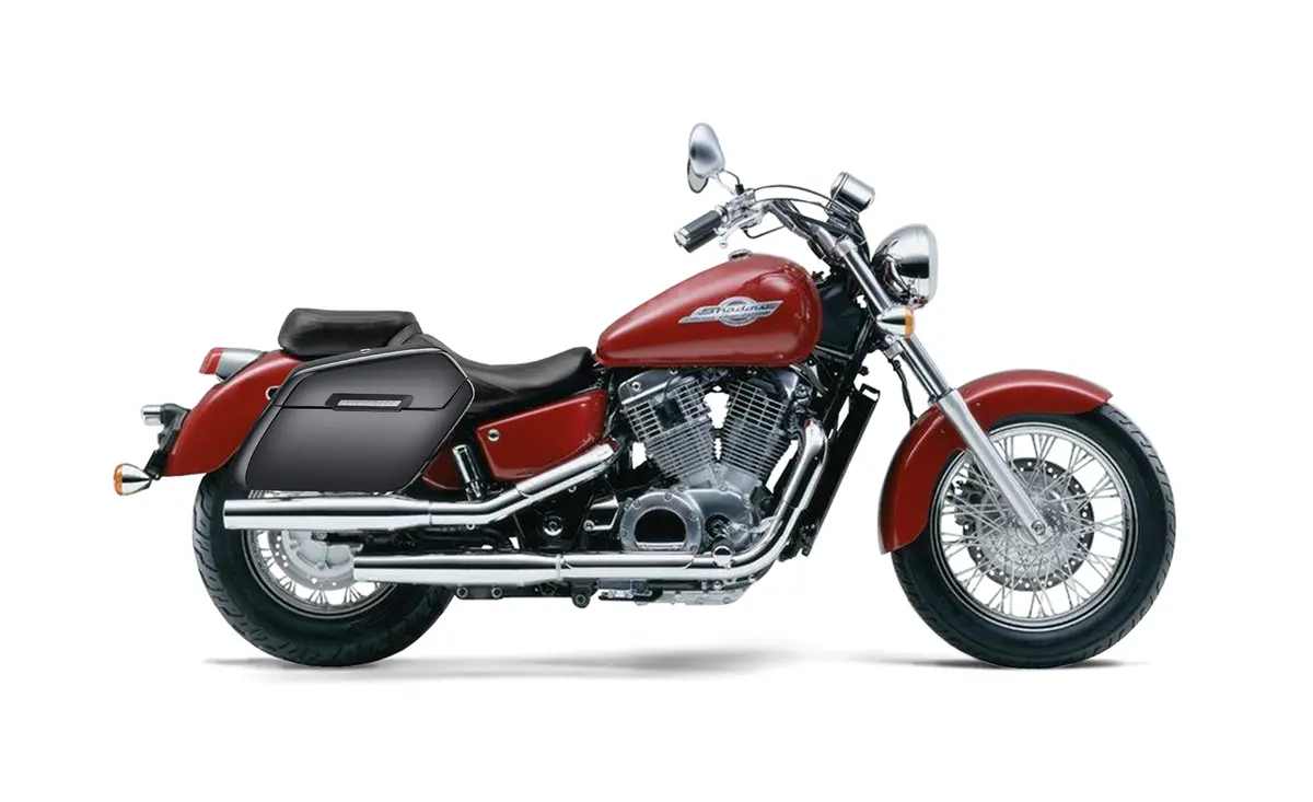 38L - Baldur Xl Shock Cutout Honda Shadow 1100 Ace Painted Hard Saddlebags 2
